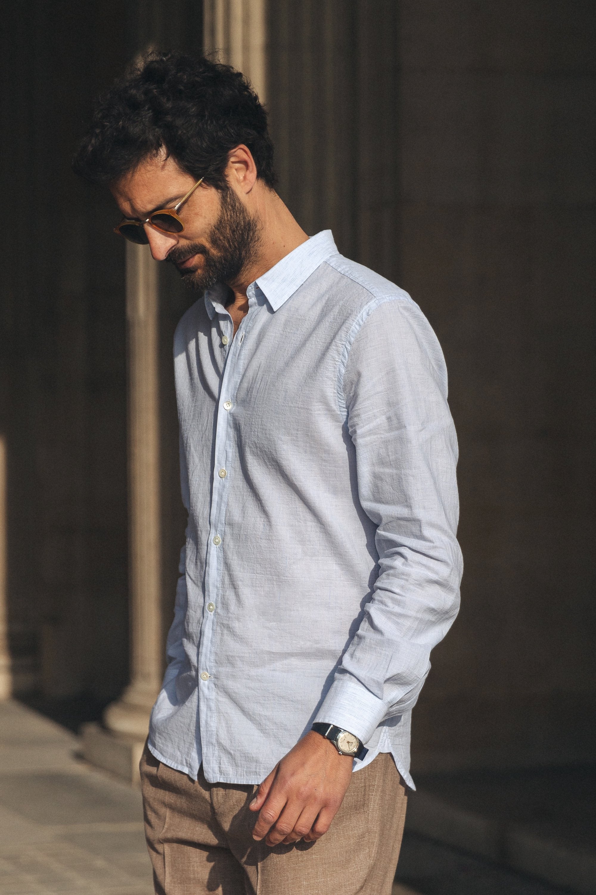 Henley Shirt Henley Bonne Gueule Chemise Lin Bonnegueule