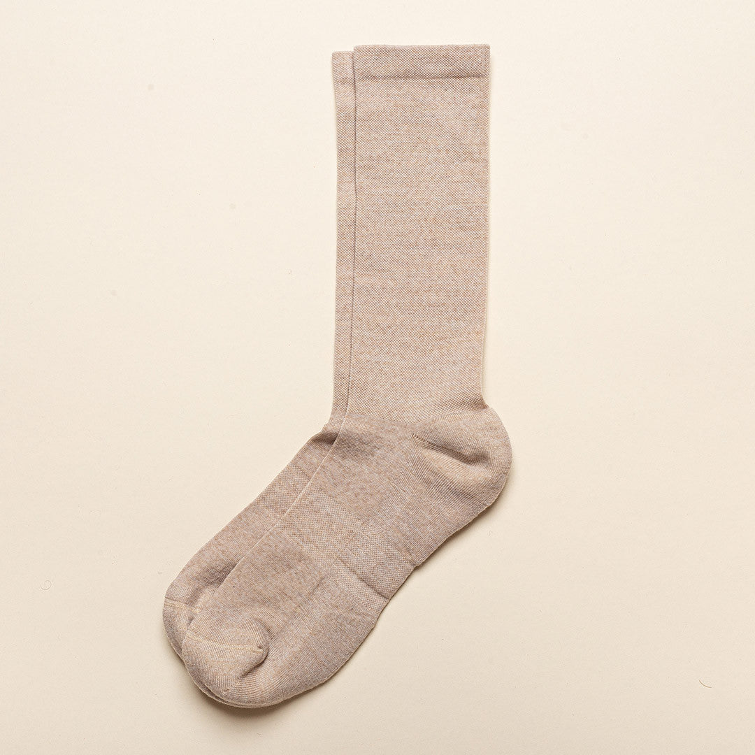 Chaussettes Felix en laine mérinos beige - 2