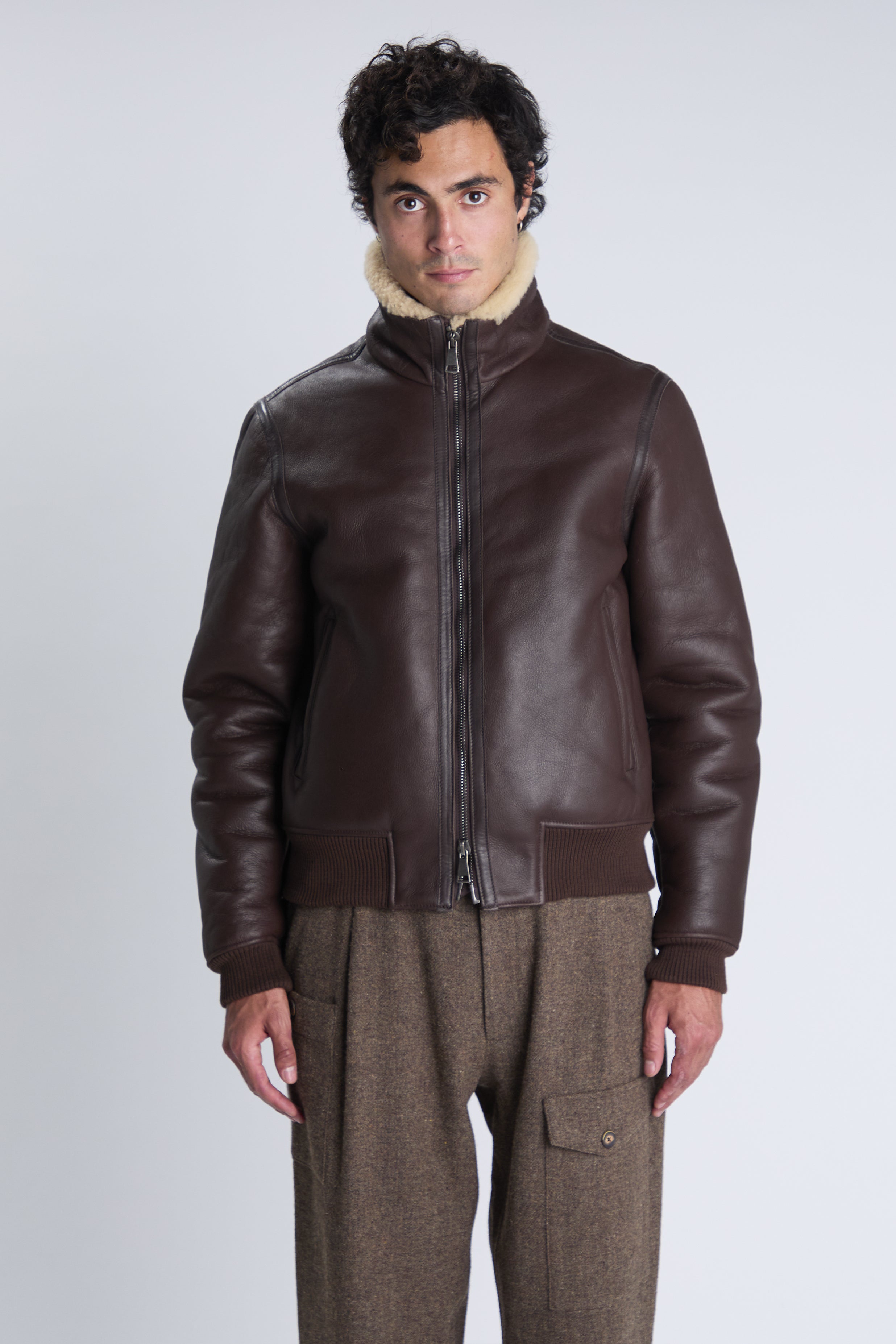 Blouson Mukka marron