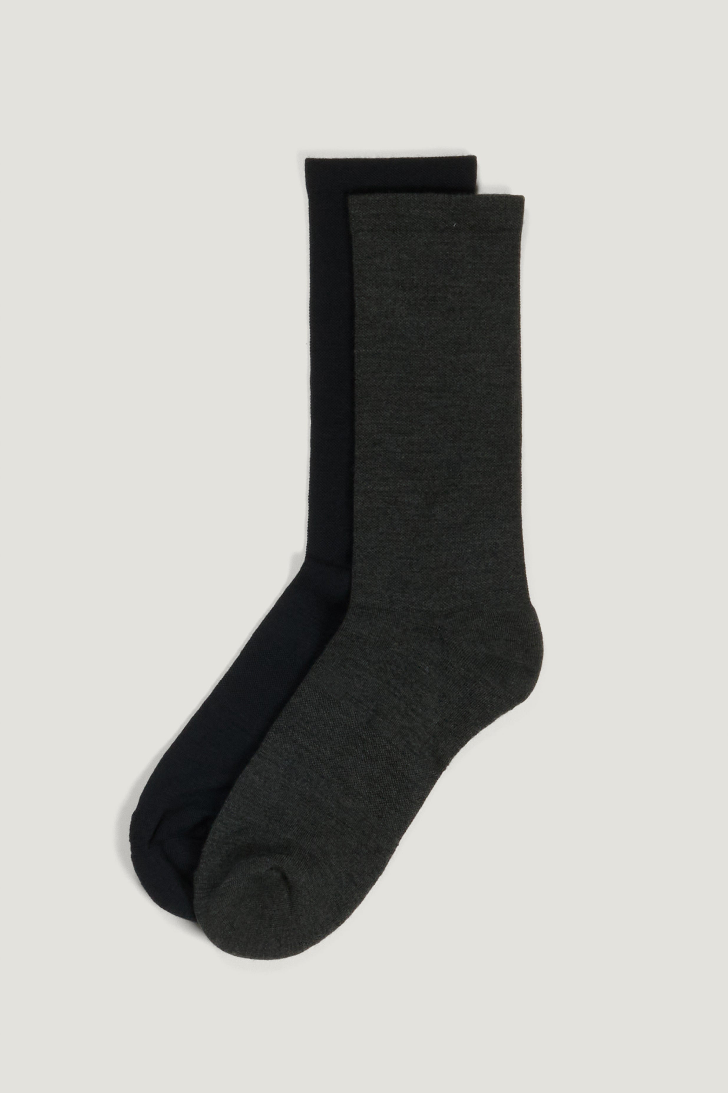 Felix socks pack in charcoal and navy