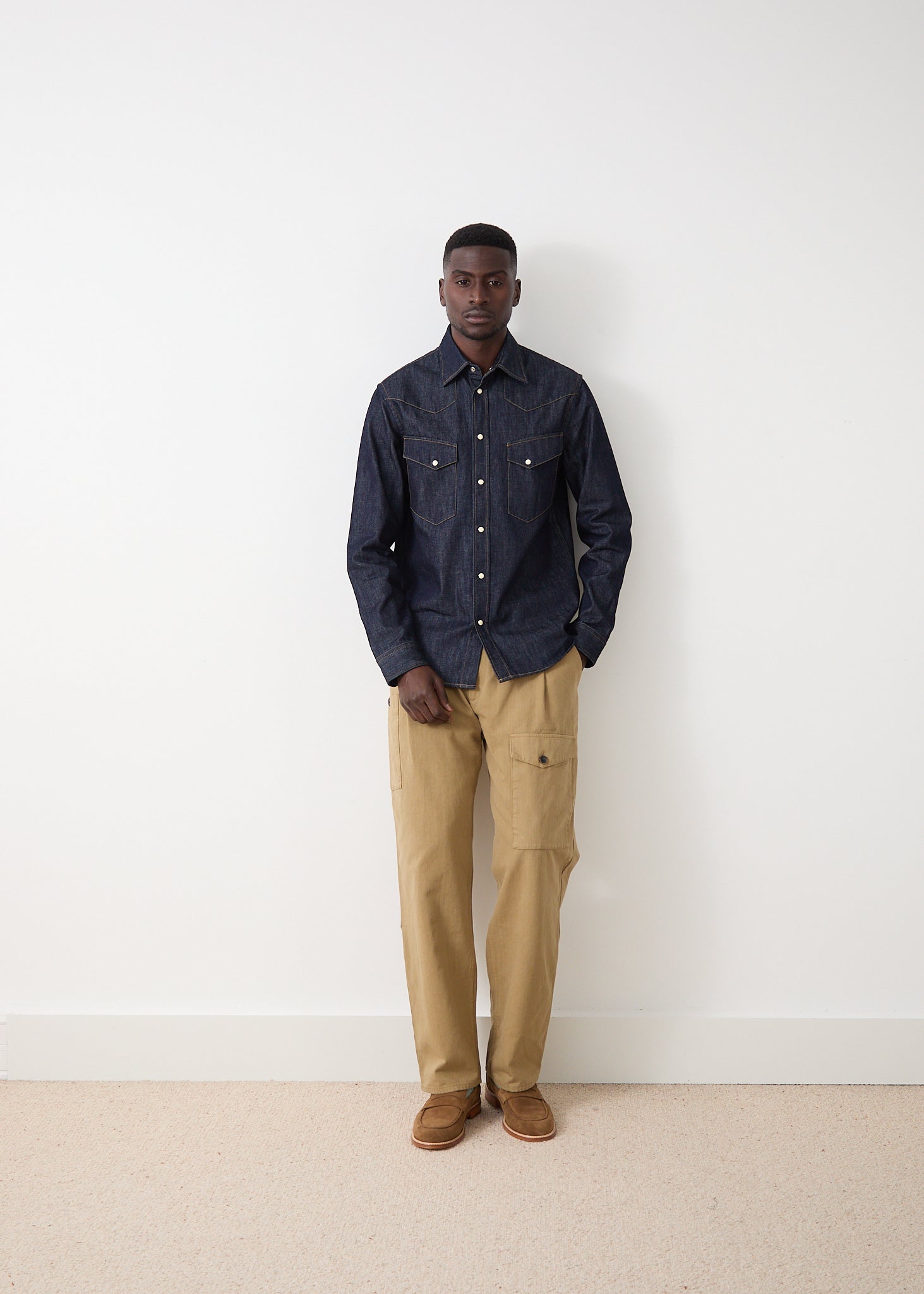 Camargue shirt in raw denim