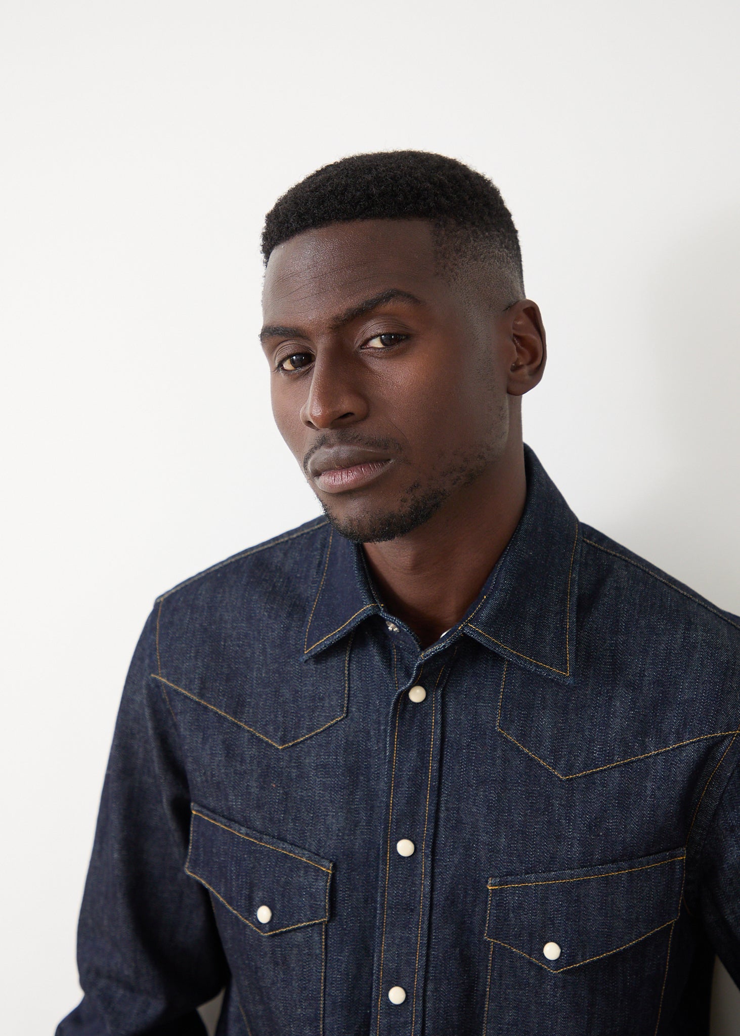 Camargue shirt in raw denim