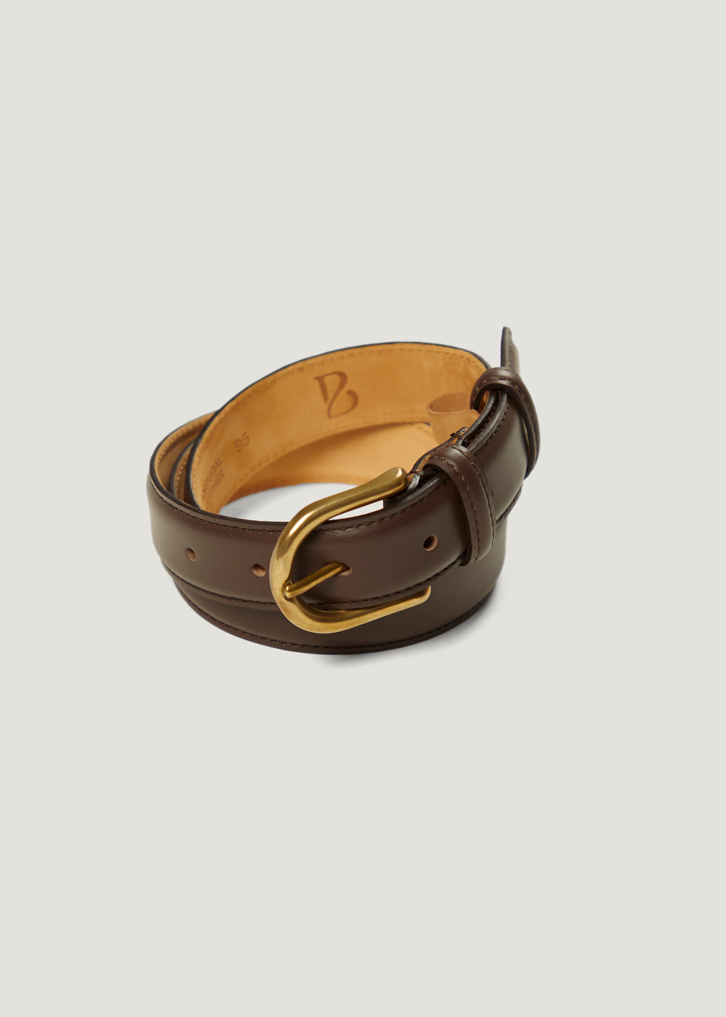 CEINTURE BOUCLE CARREE 810 cuir marron Unisexe CEINTURE BOUCLE CARREE 810 cuir marron Unisexe