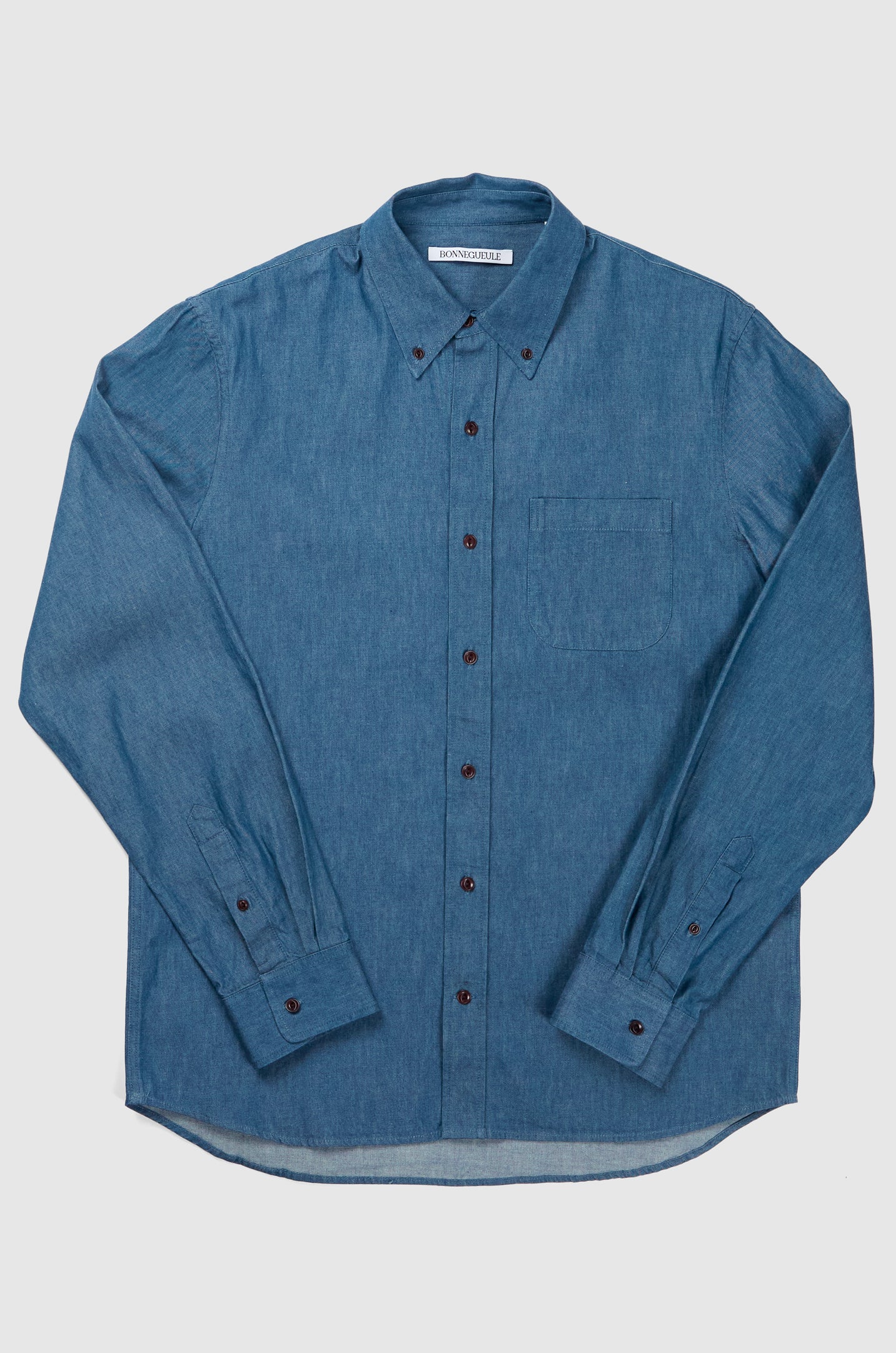 Calvi shirt in greencast denim