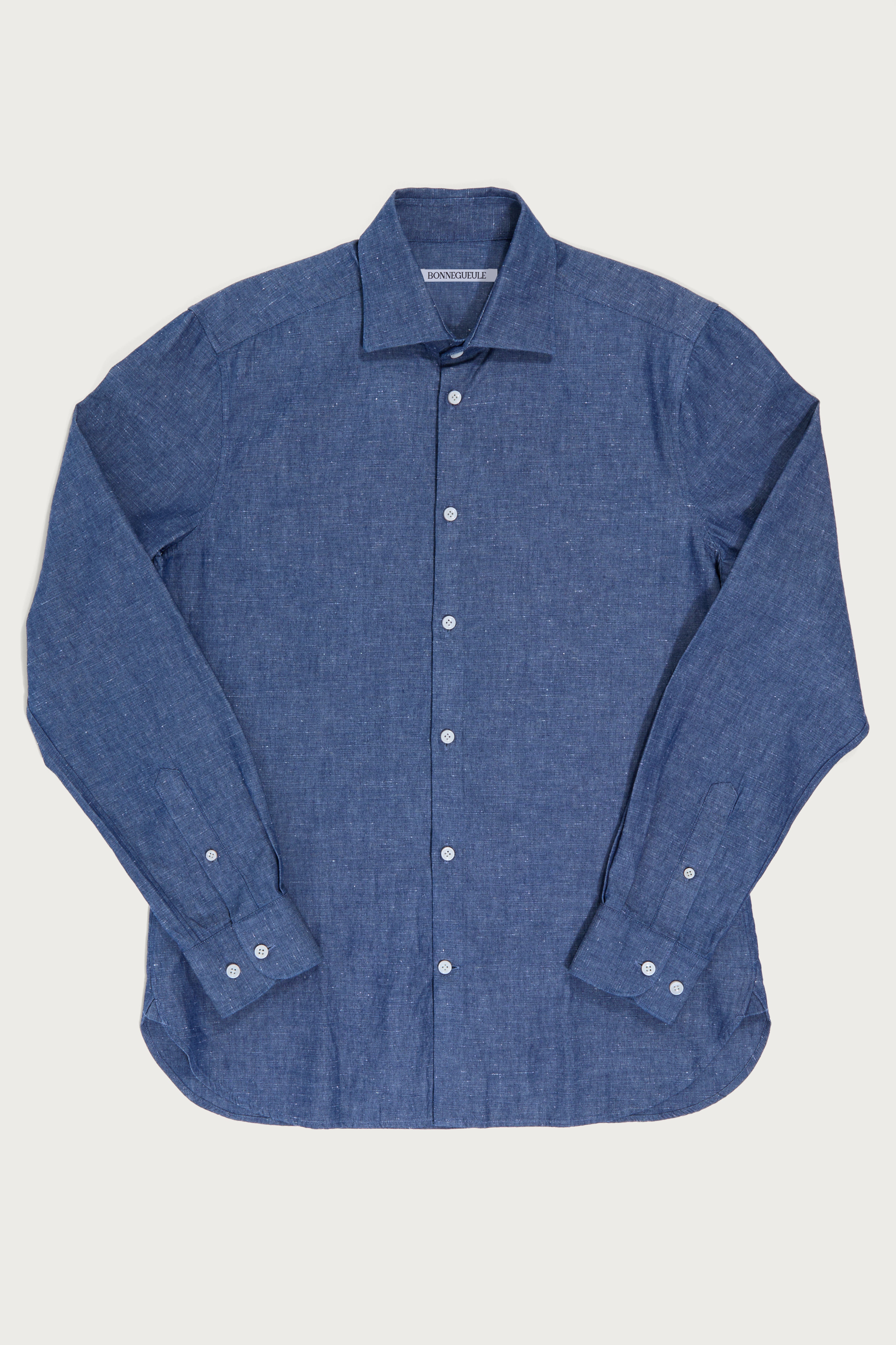 Volpaia shirt in chambray blue