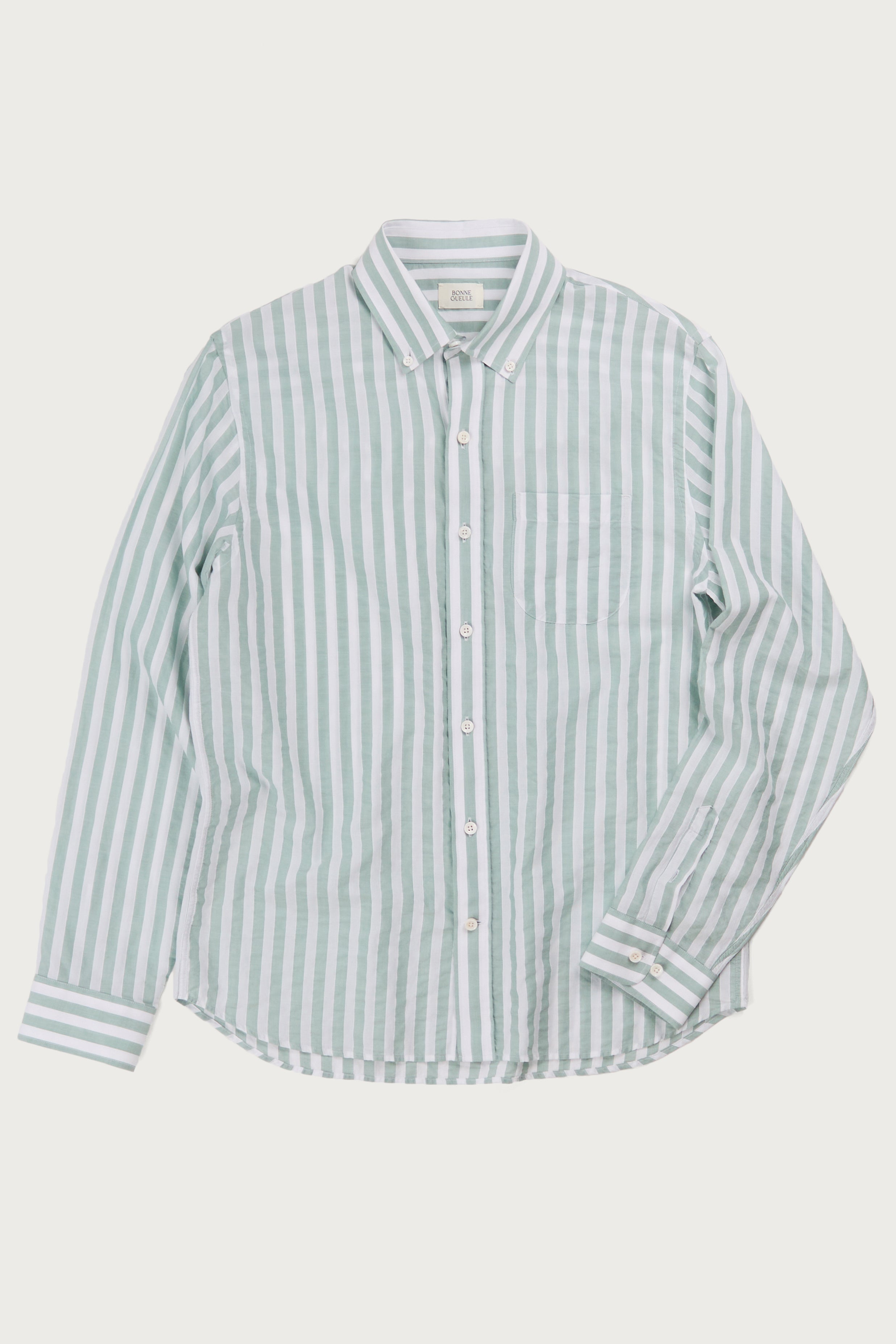 Calvi shirt in green and white