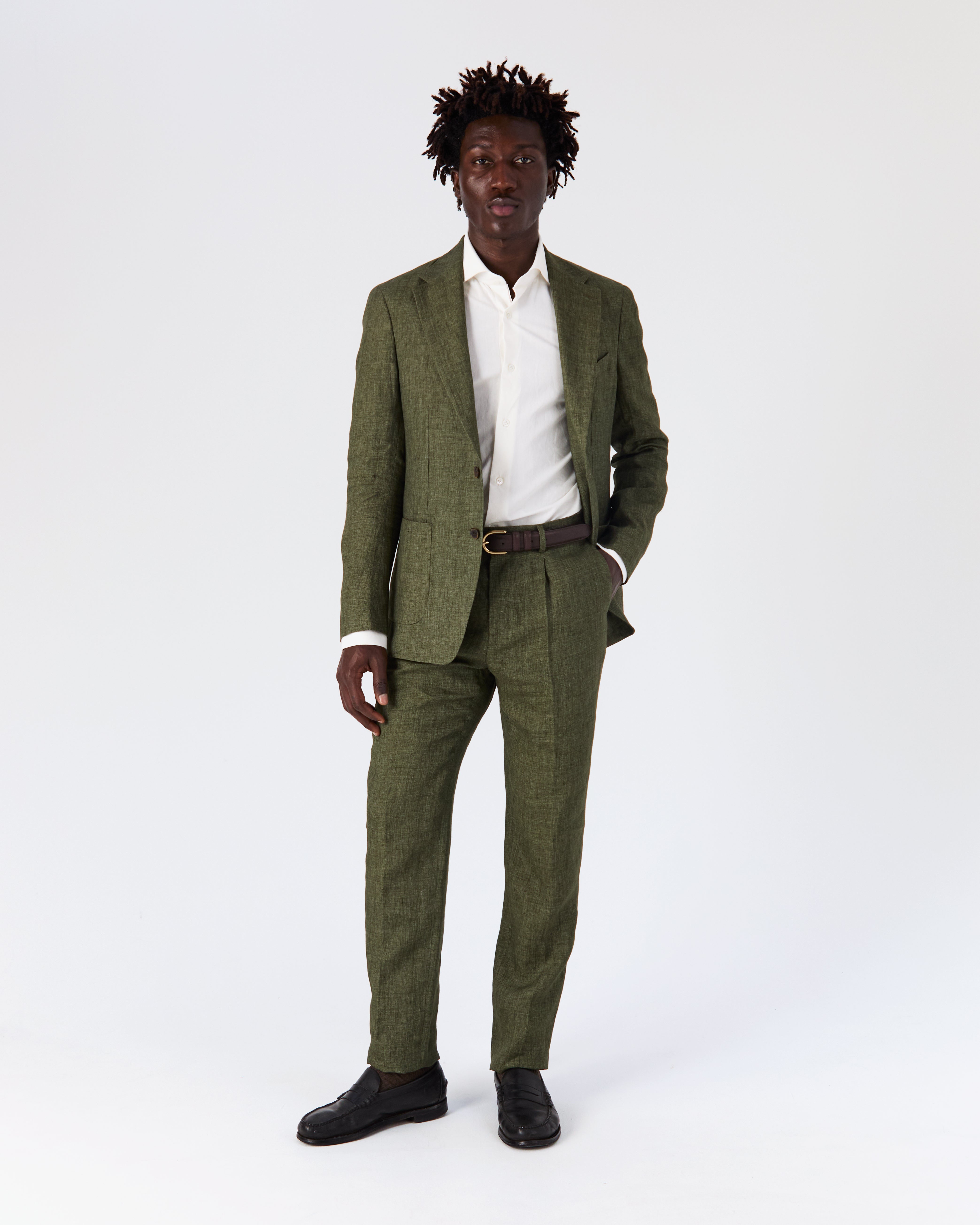 Costume Bellagio vert lin