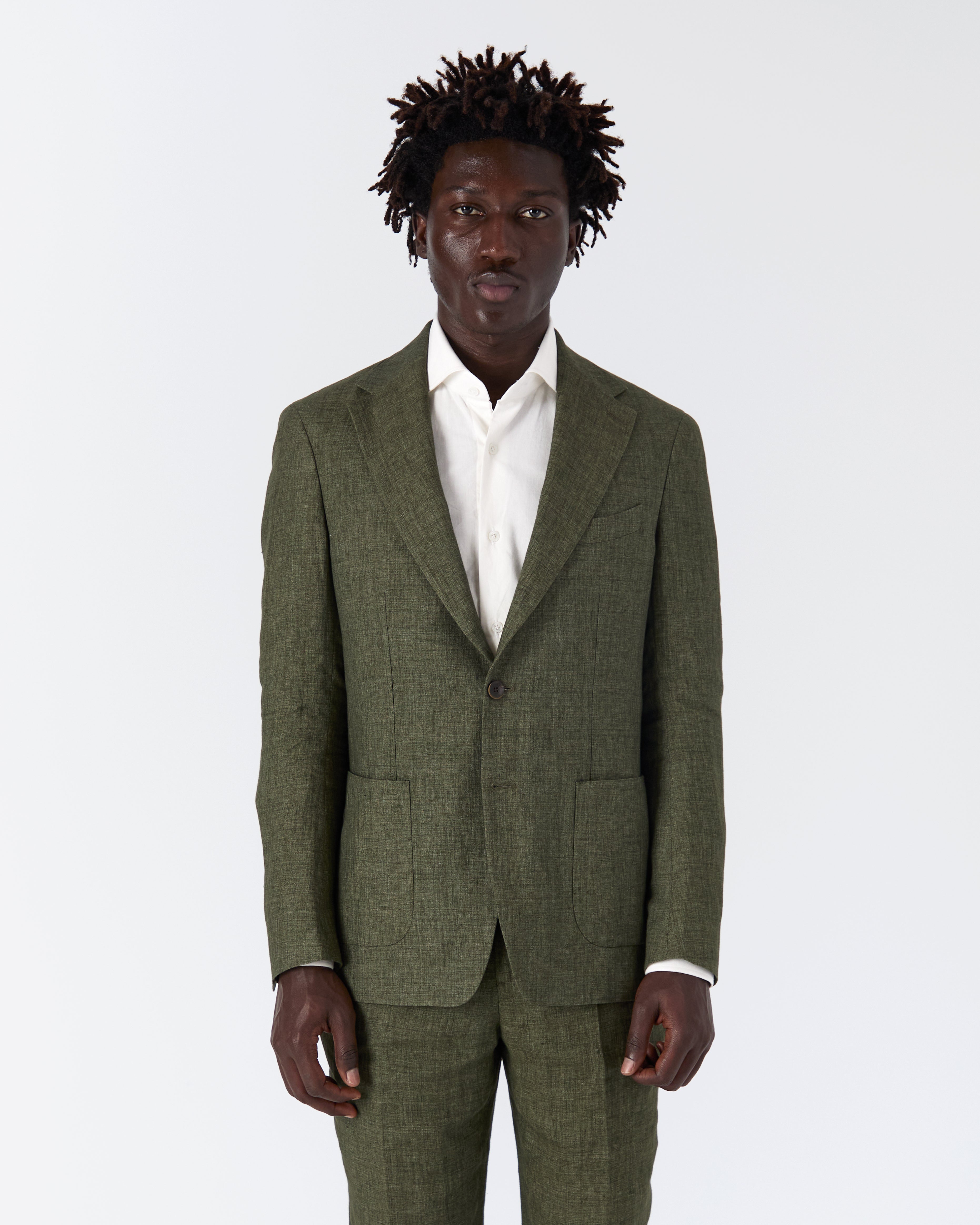 Veste Bellagio lin vert