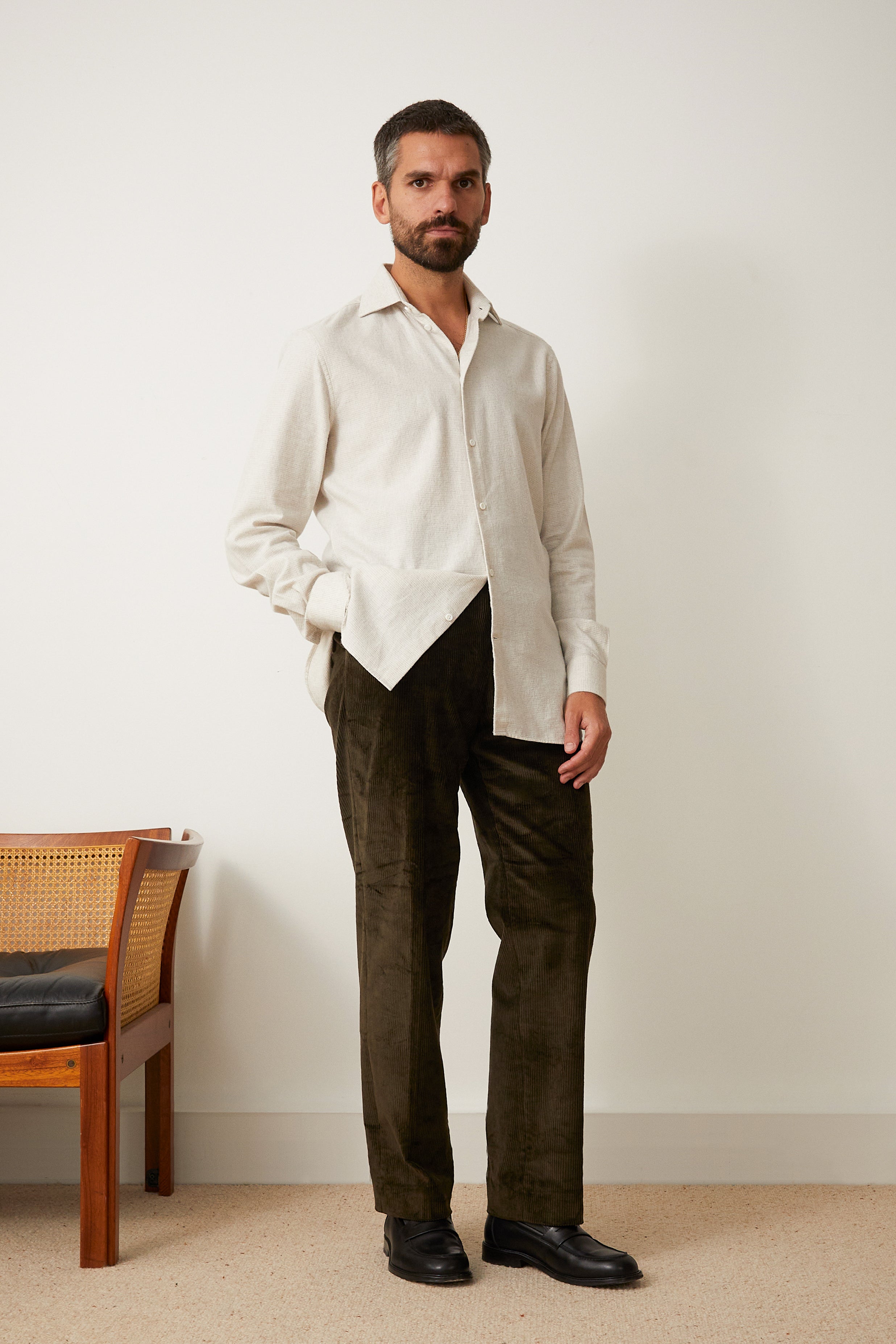 Belleville trousers in dark green