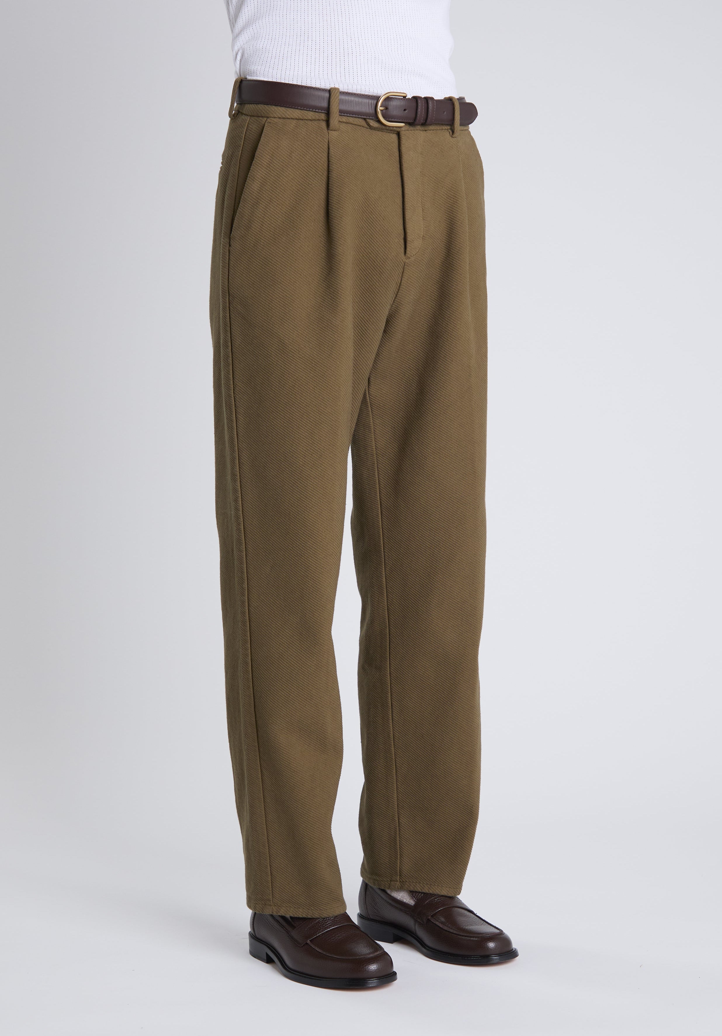 Poetto trousers in khaki