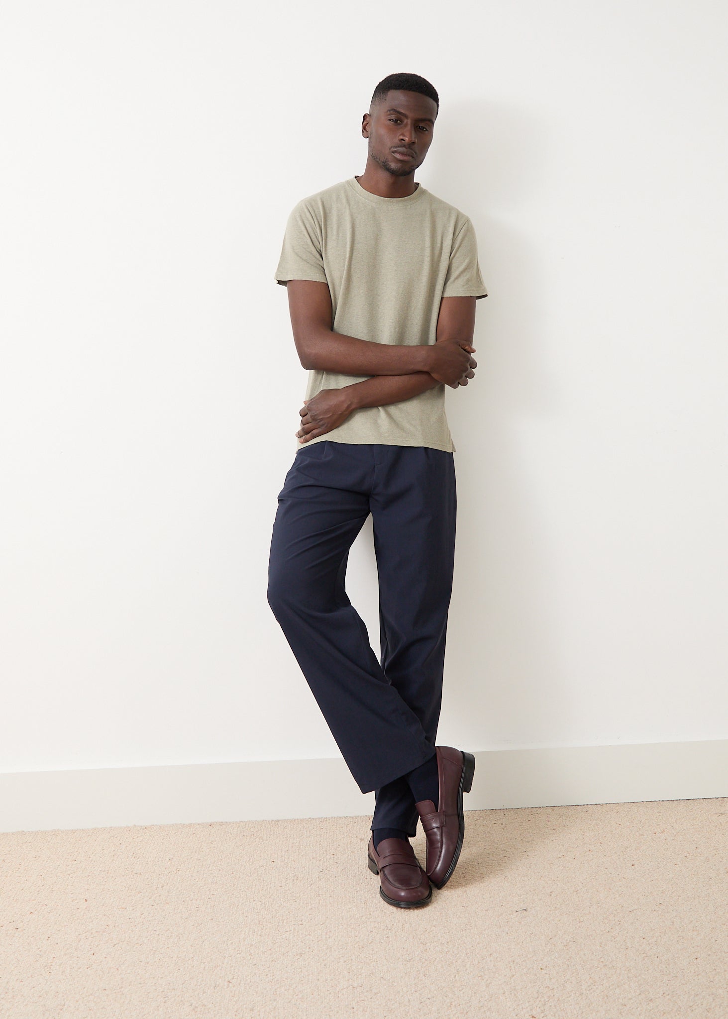 Poetto trousers in navy