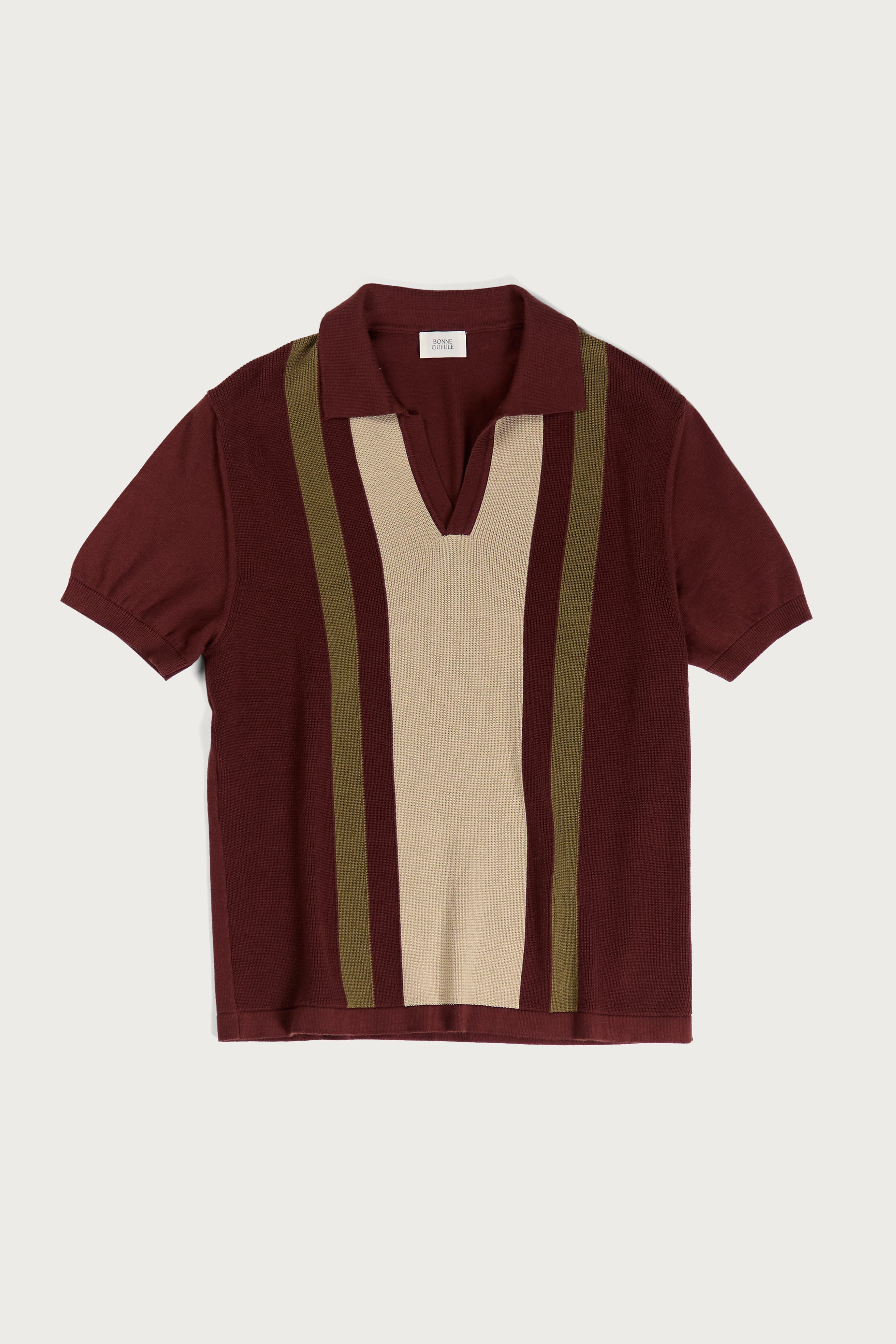 Polo Numana terracotta à rayures