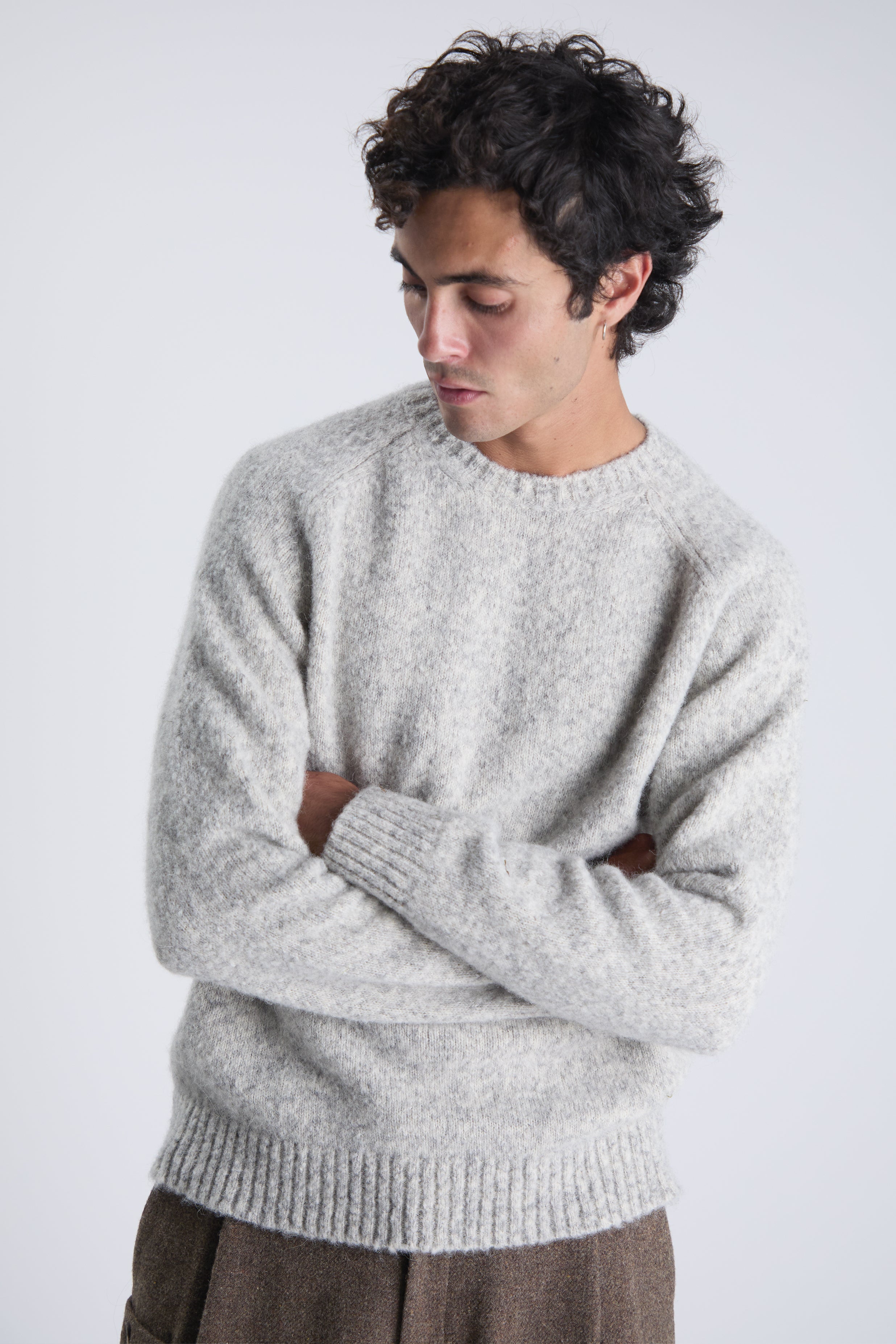 John jumper in mottled grey