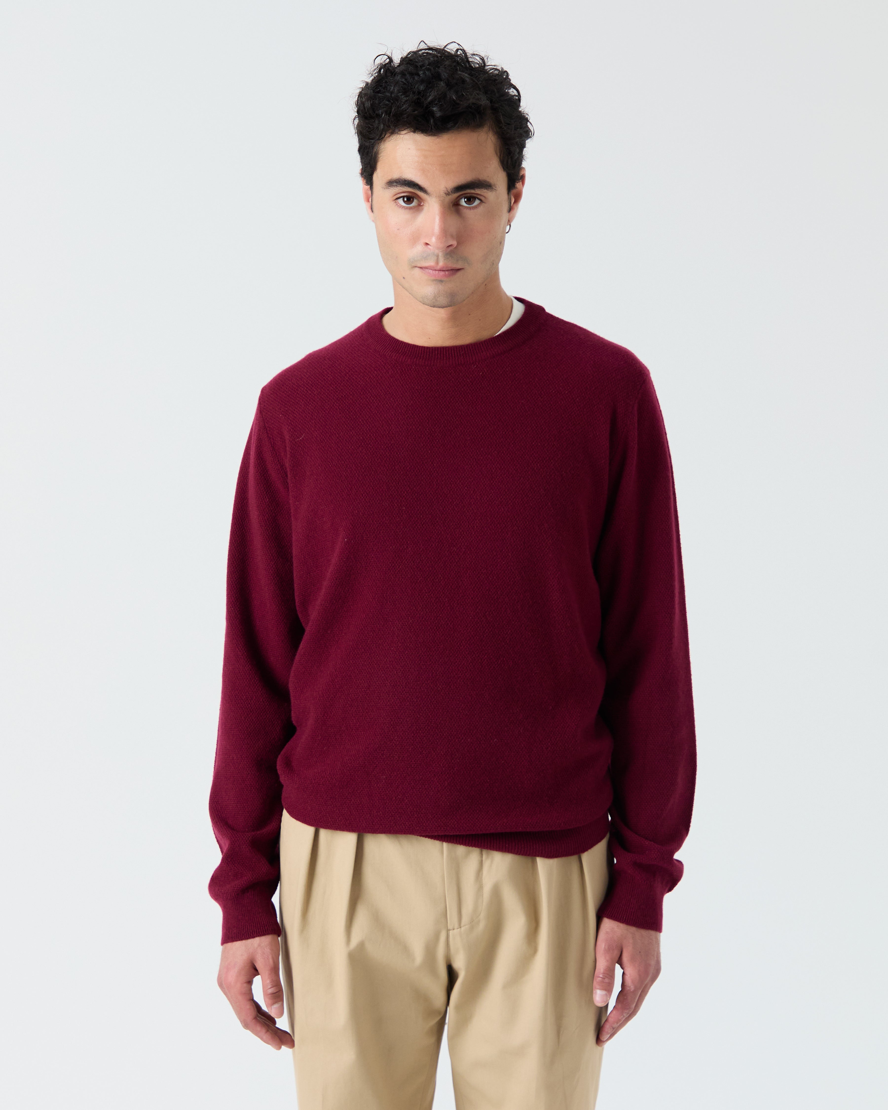 Veneto sweater in burgundy