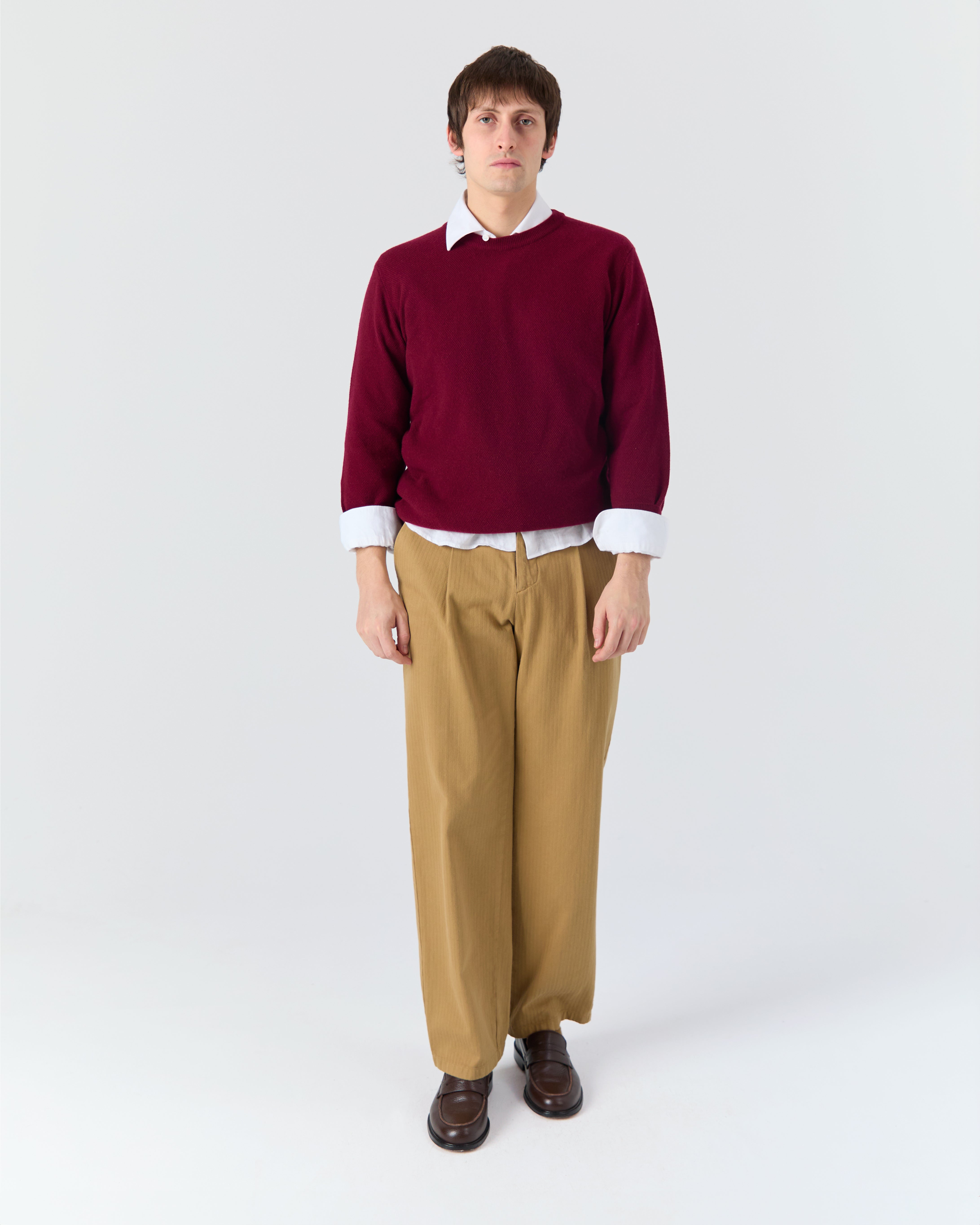 Veneto sweater in burgundy