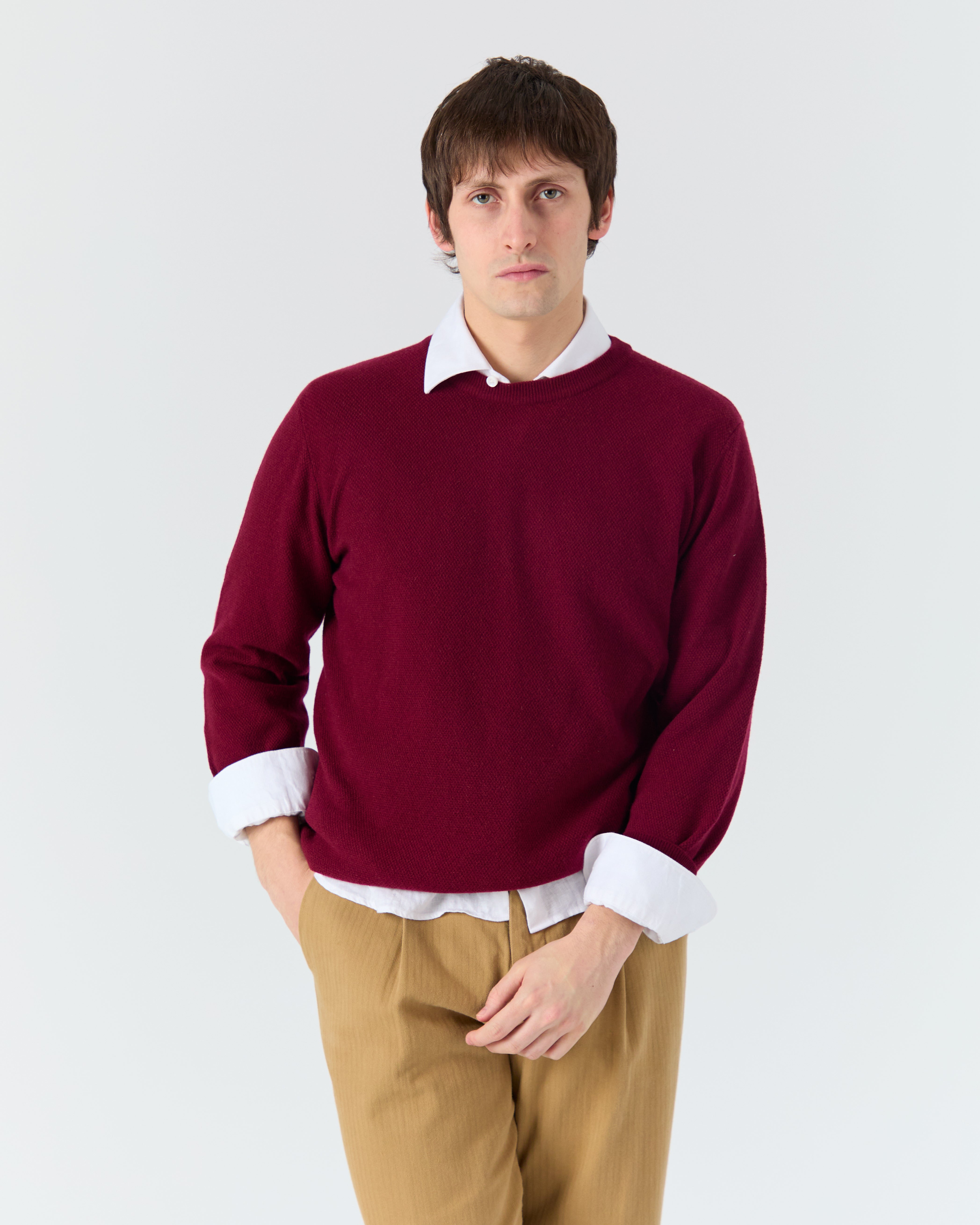 Veneto sweater in burgundy