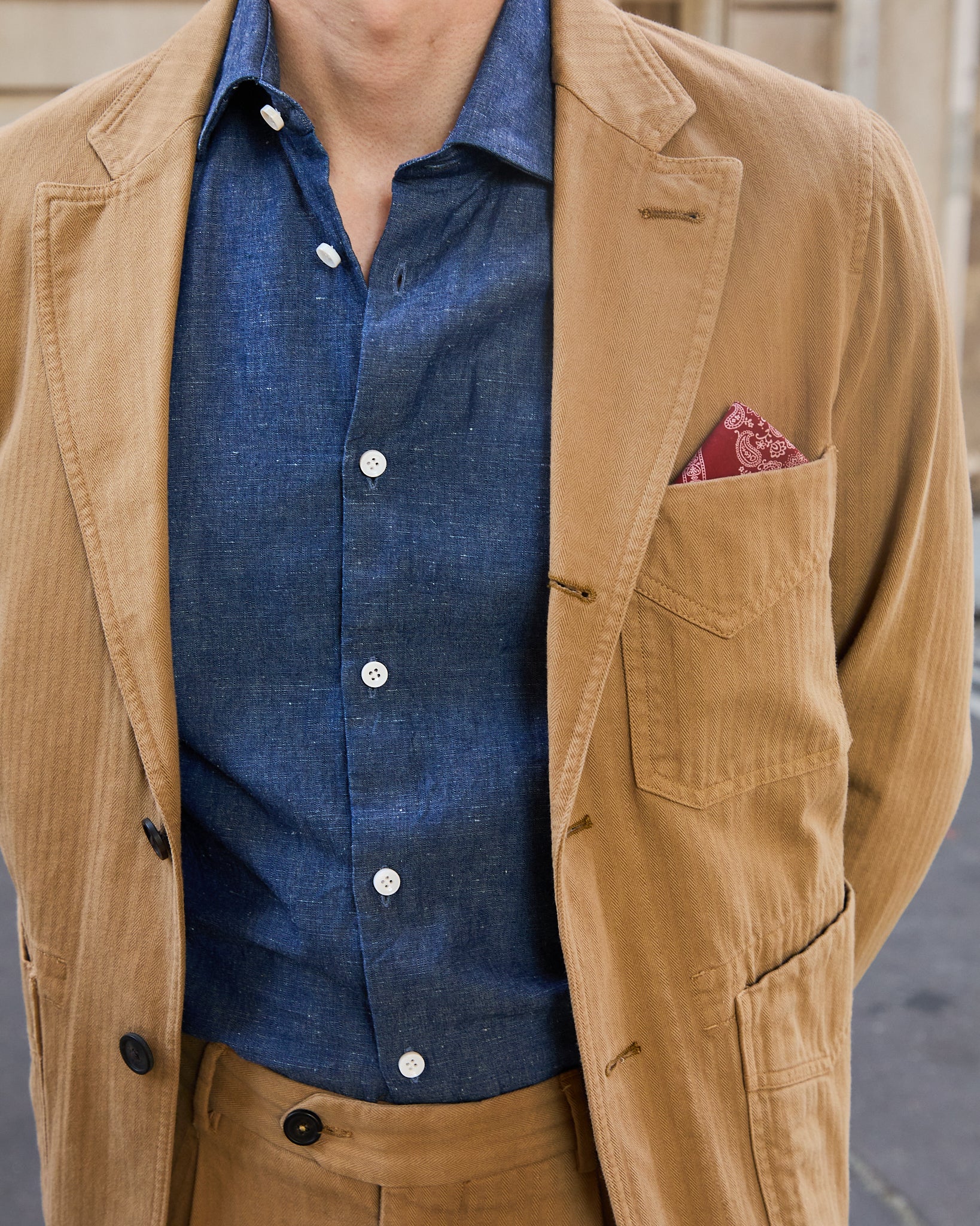 Sorrente jacket in sand