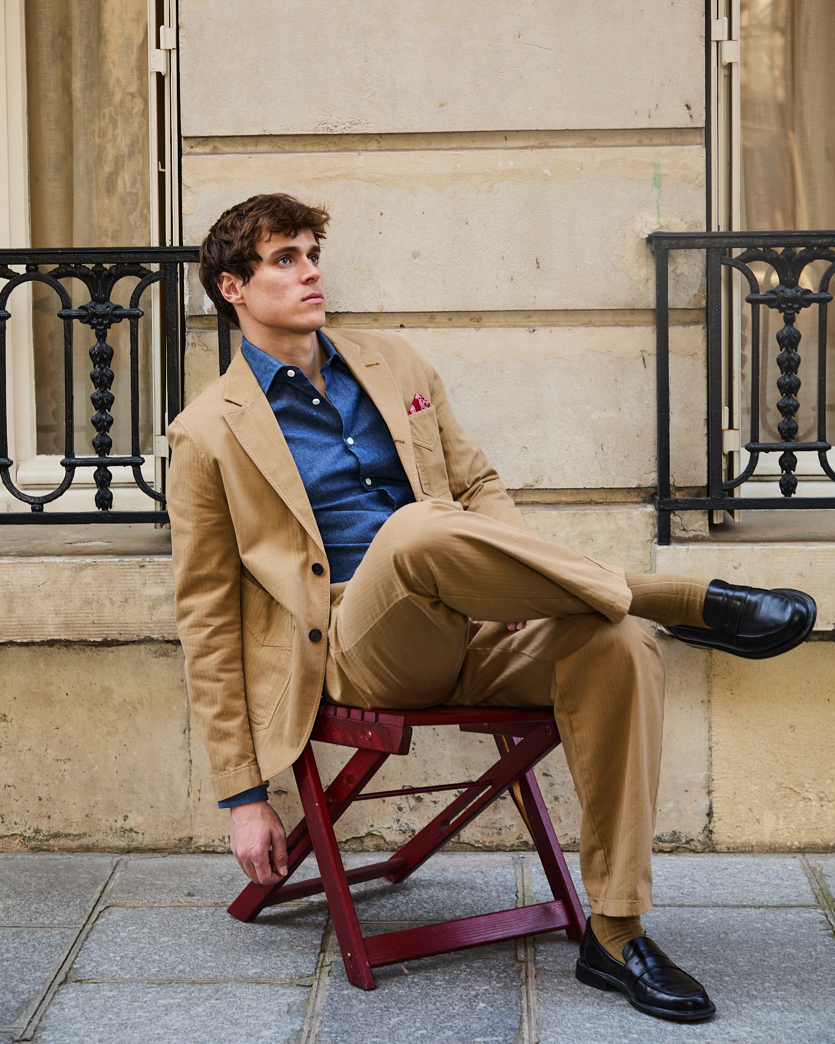 Sorrente suit in sand