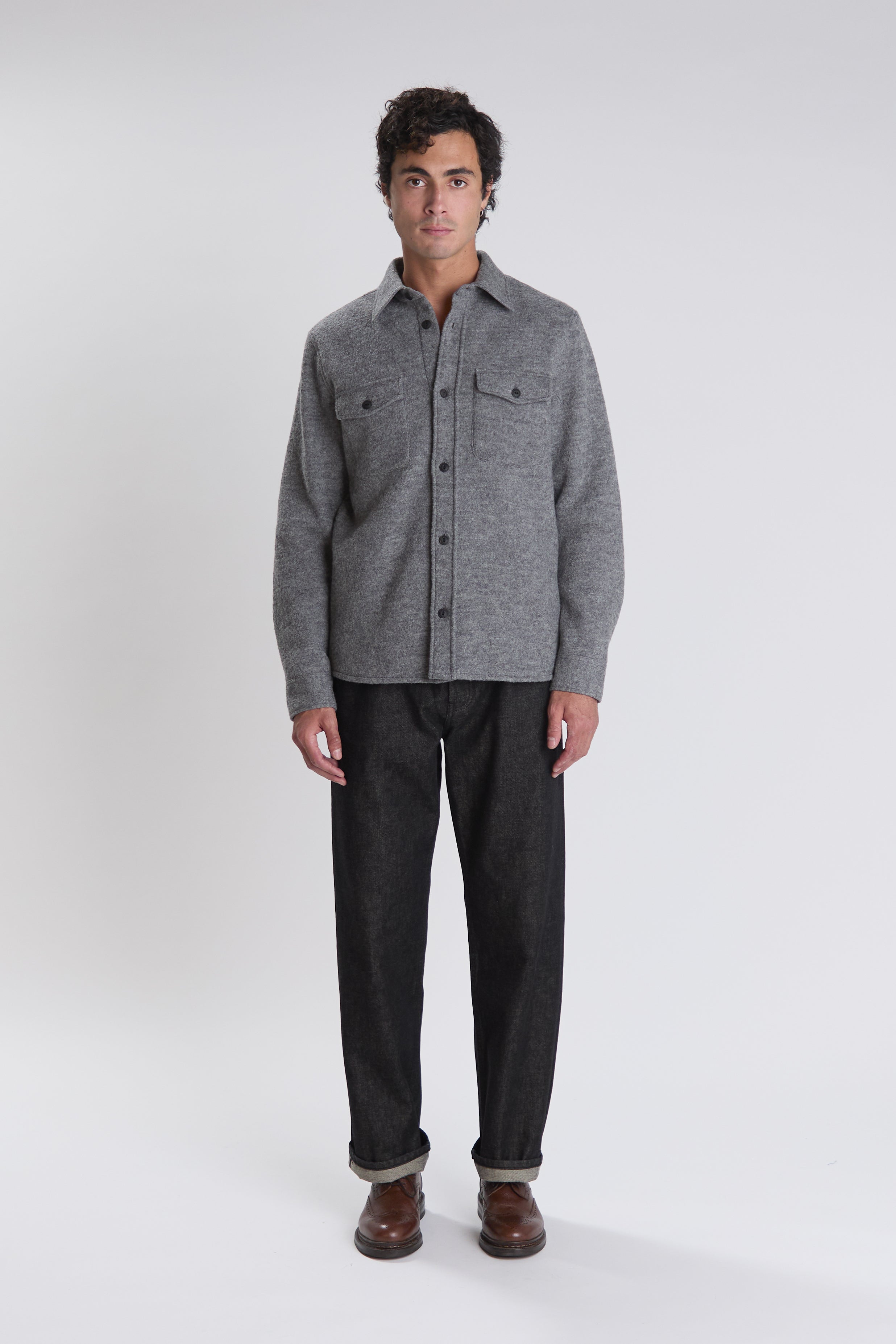 Milo overshirt in gray