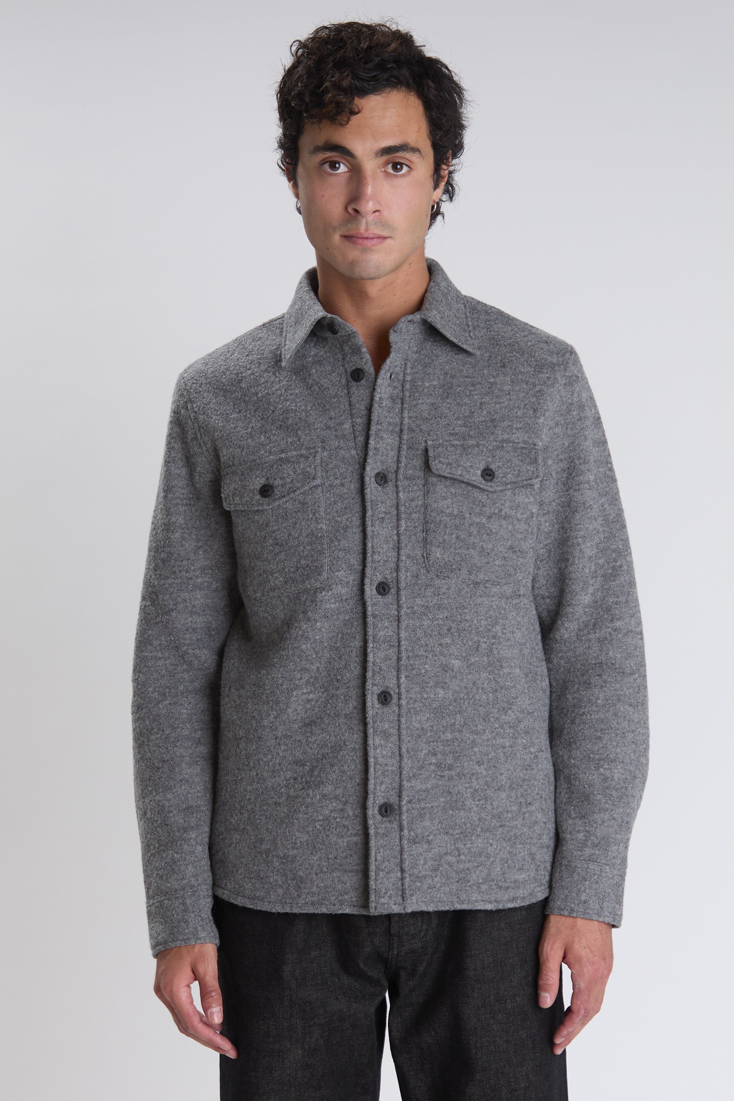 Milo overshirt in gray