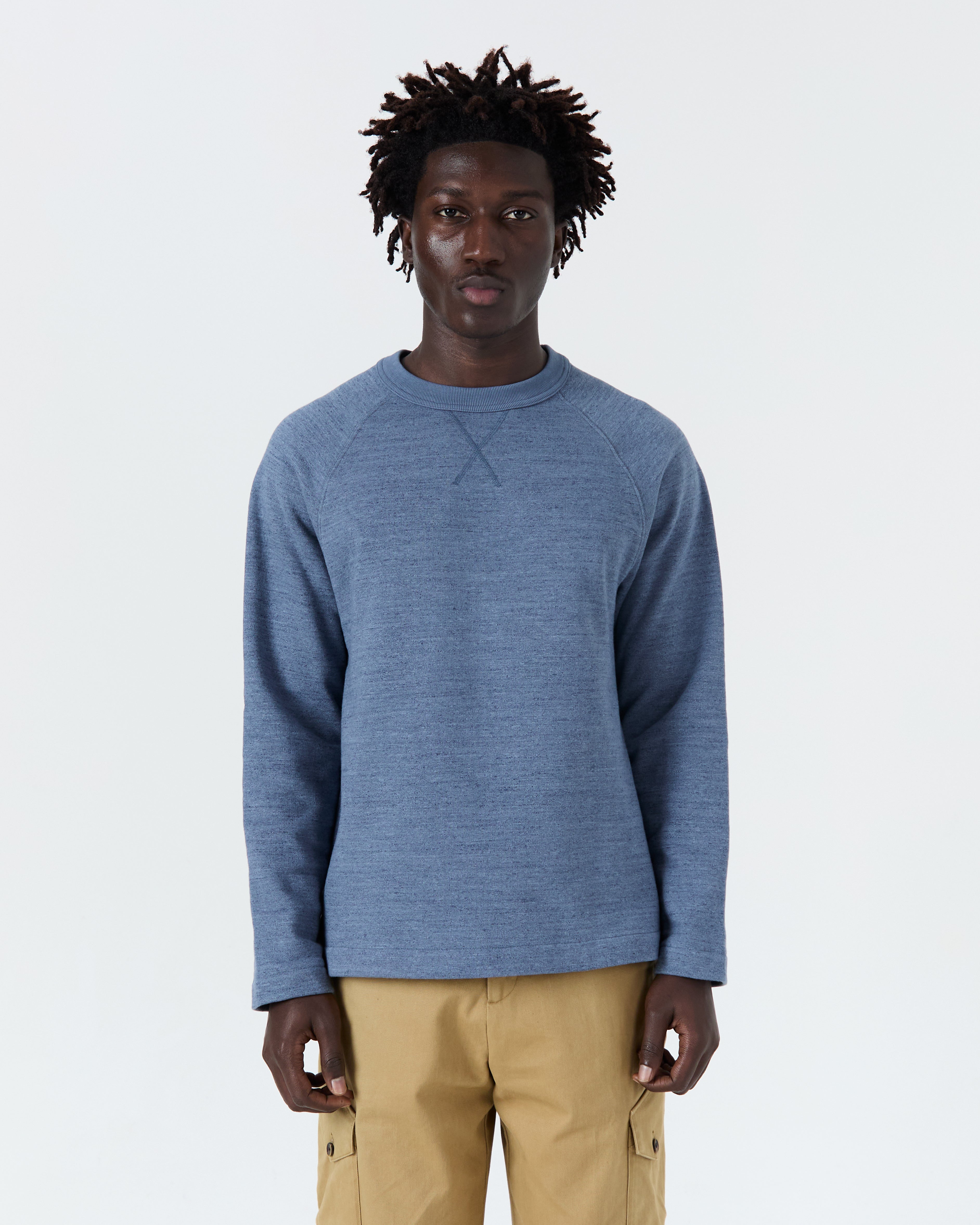 Lowell sweatshirt in indigo