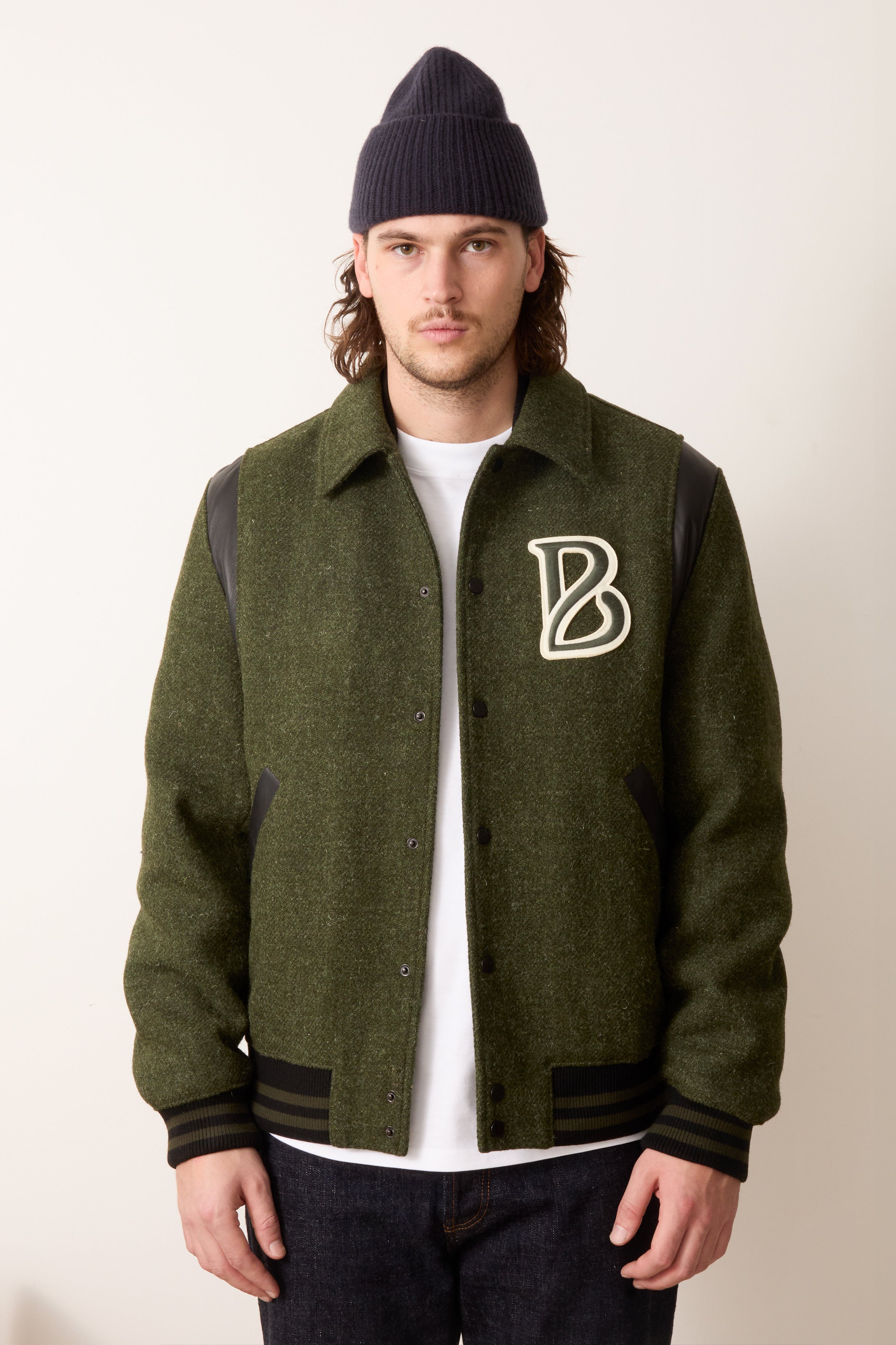 Men's Varsity Jacket With Embroidered Logo Bonnegueule