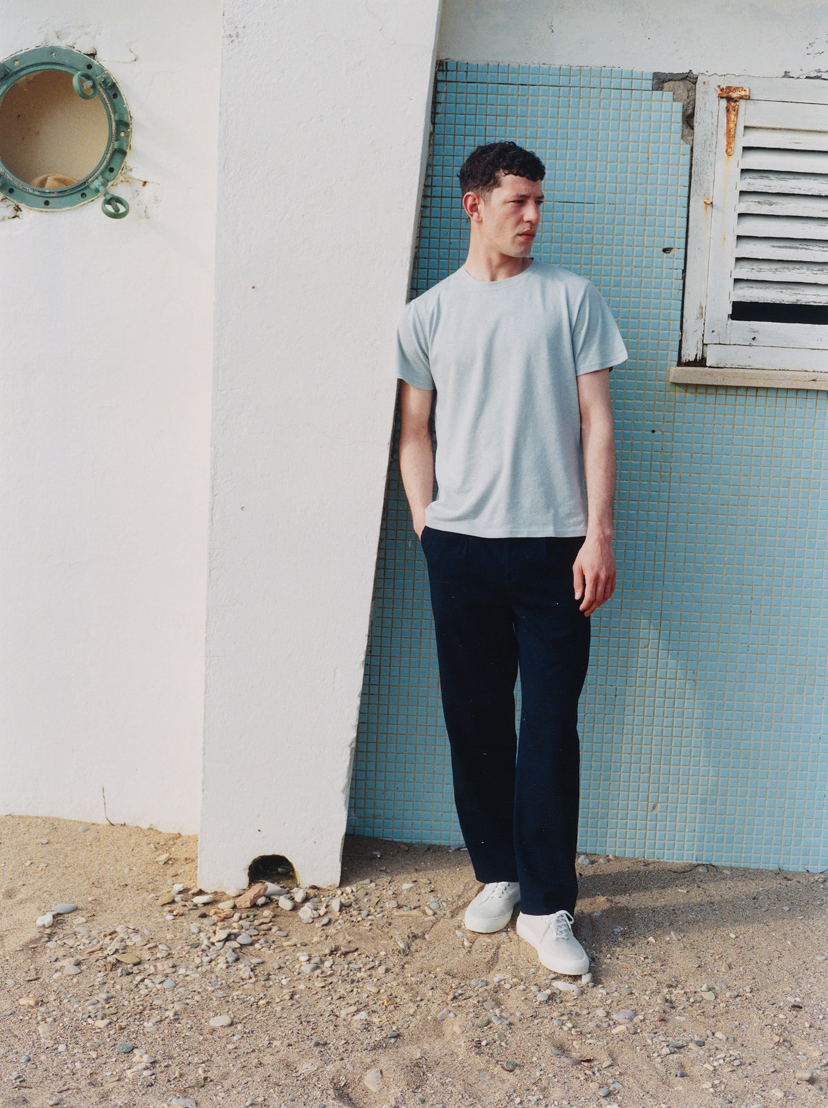 Miami t-shirt in sky blue