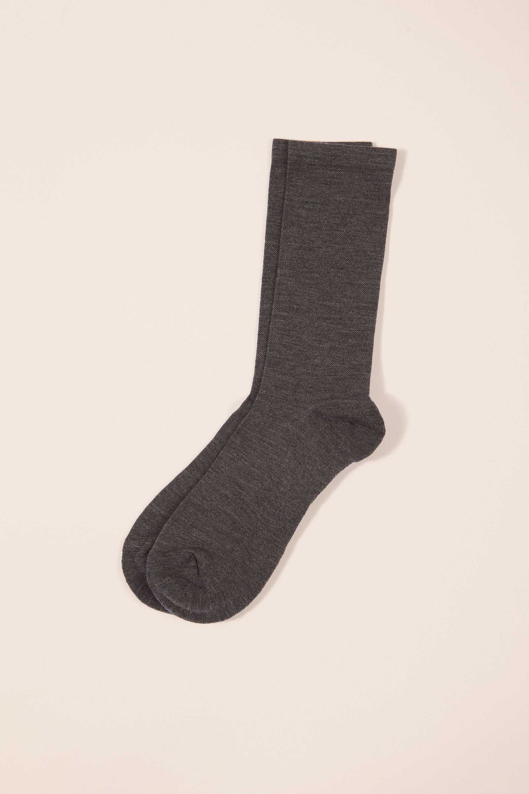 Chaussettes Felix en laine mérinos anthracite - 2