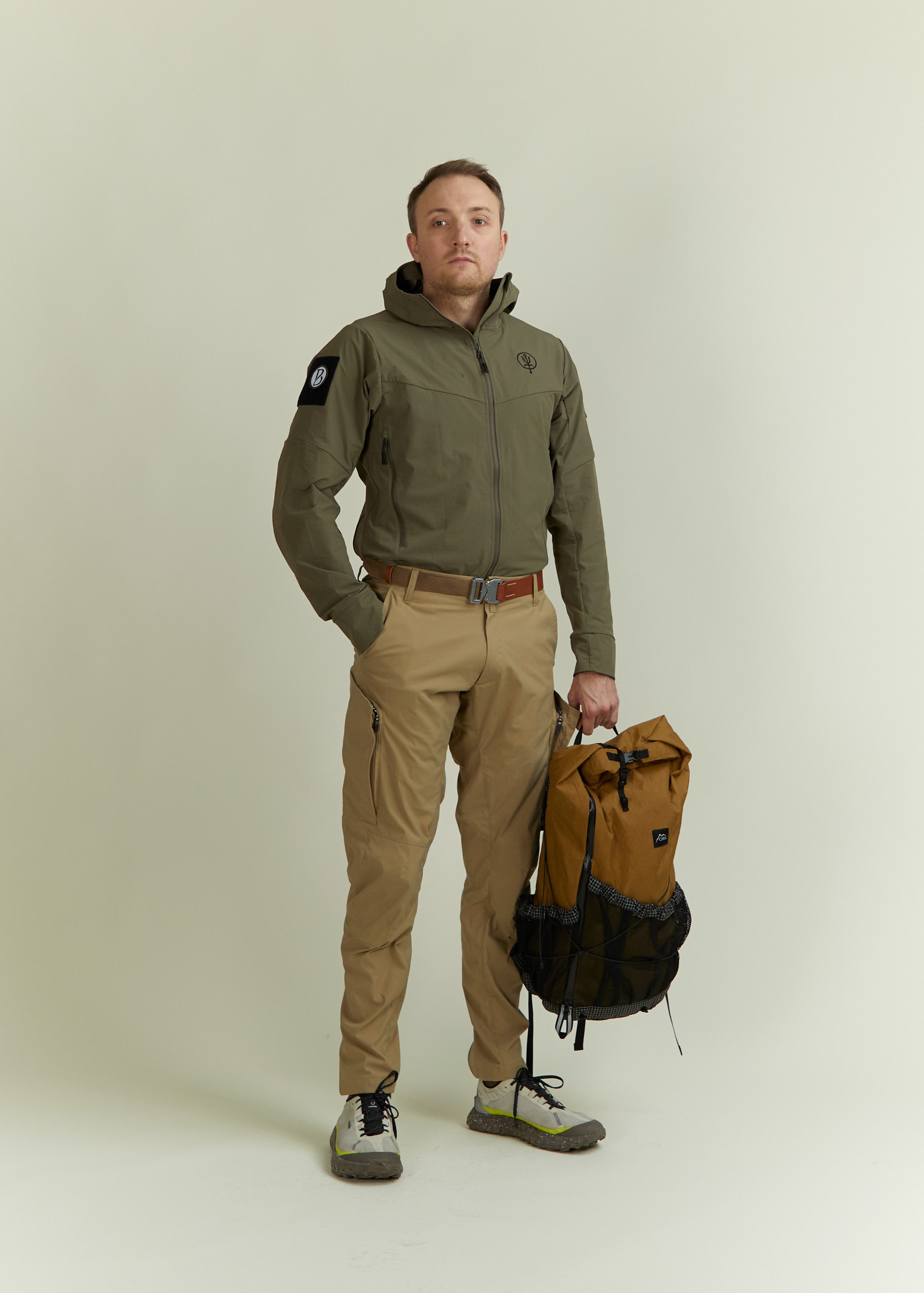 Ceinture Cobra® Vercors à sangle verte et en cuir marron - 7