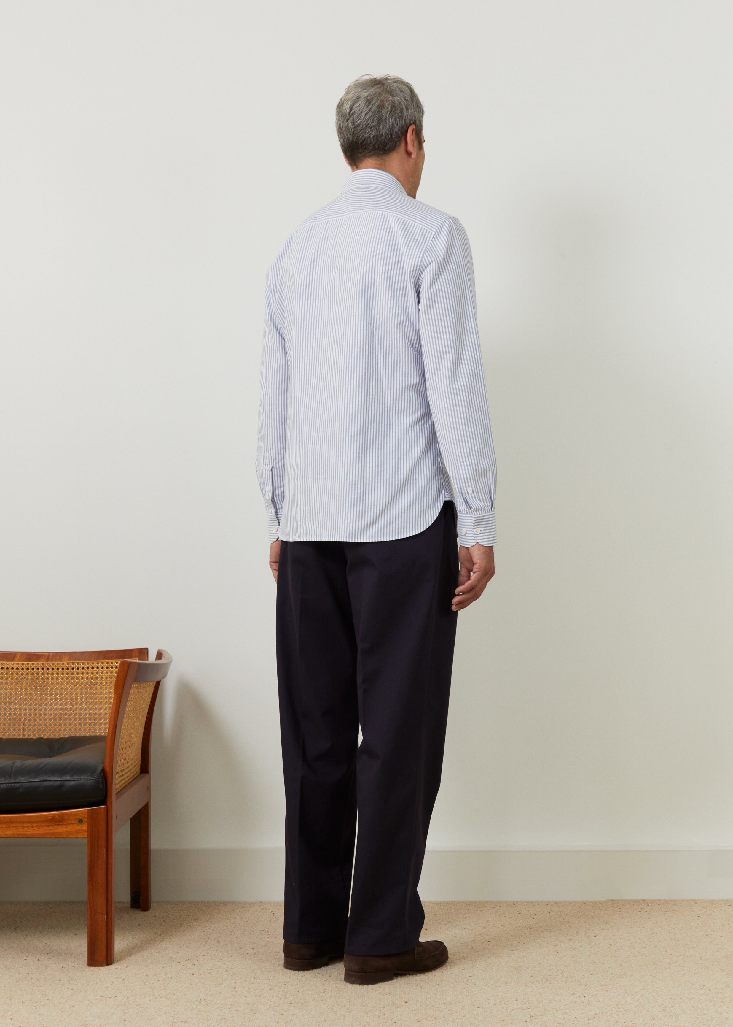 Volpaia shirt in white with blue stripes