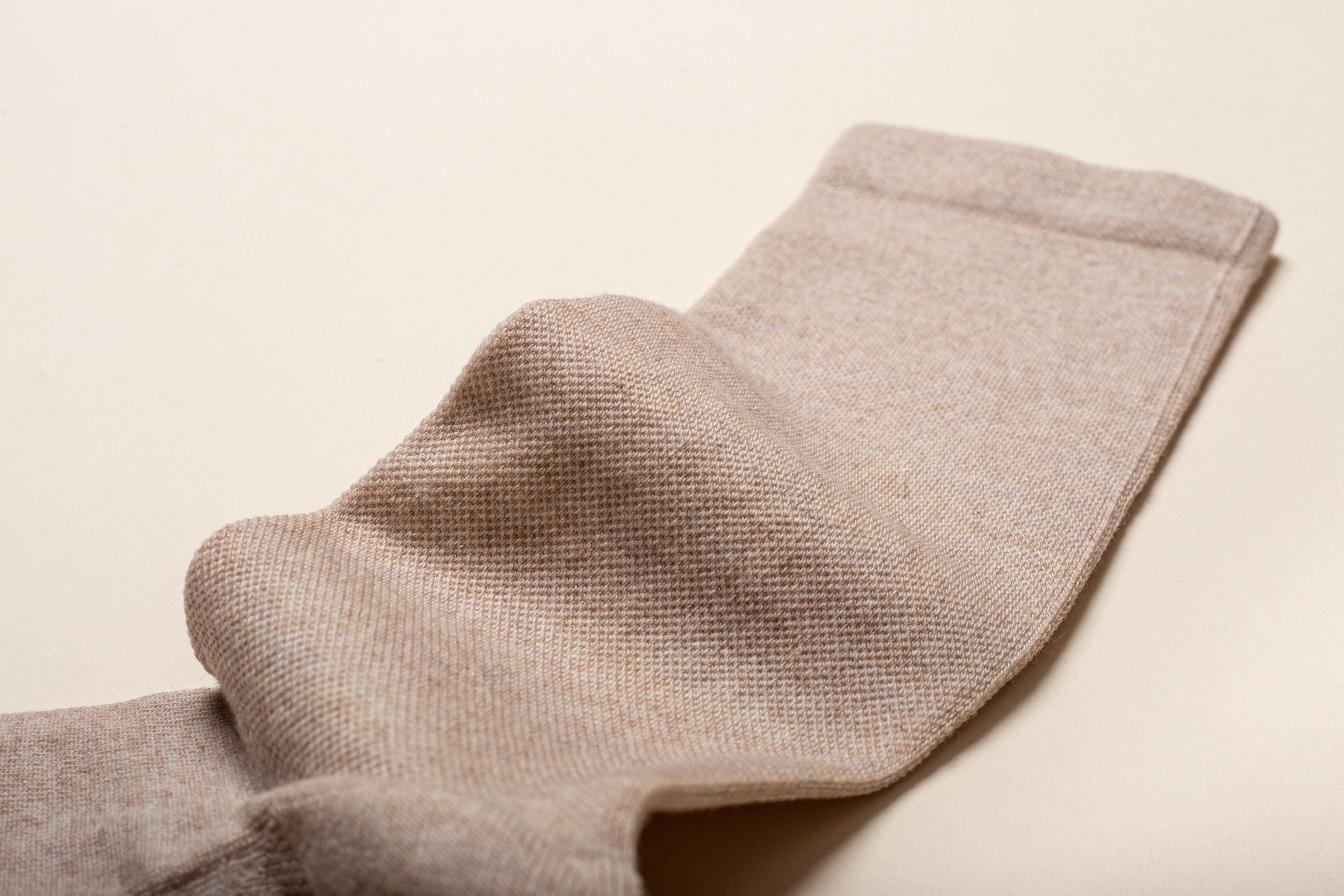 Chaussettes Felix en laine mérinos beige - 3