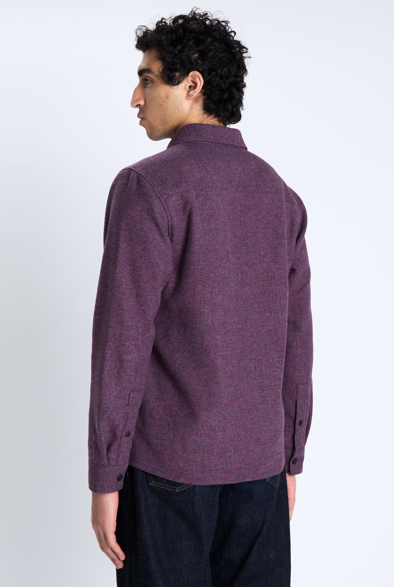 Milo overshirt in plum