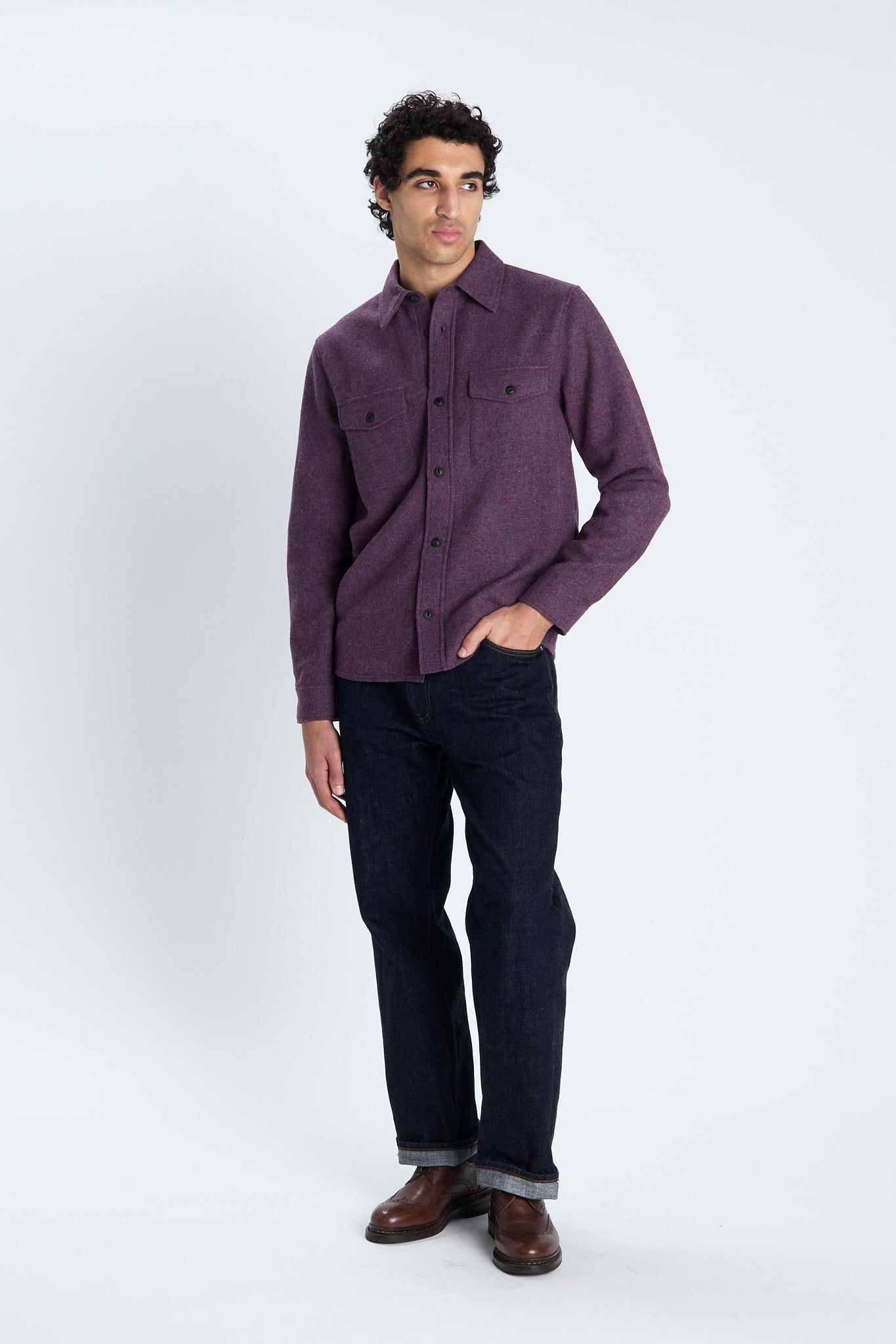 Surchemise Milo prune