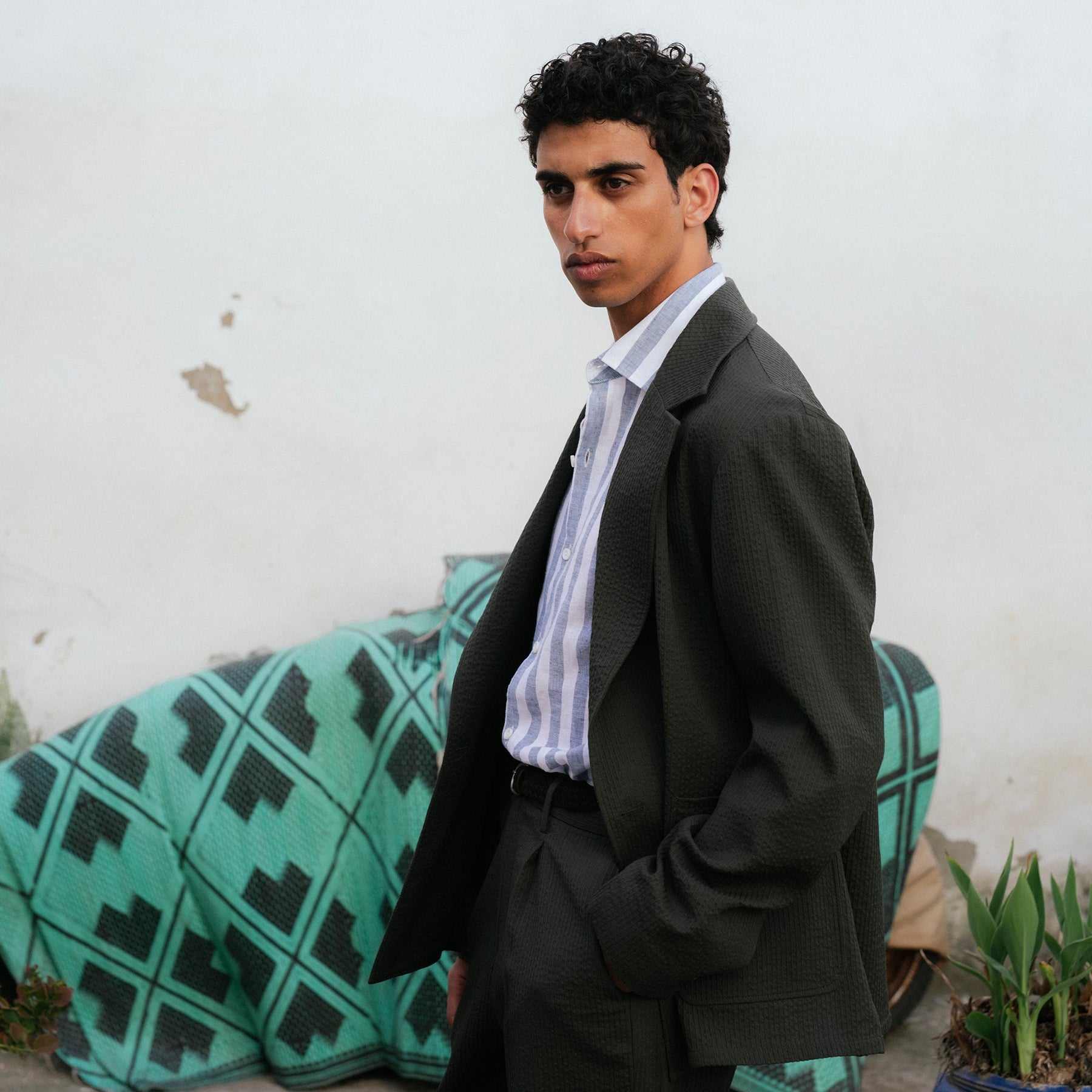 Otranto suit in green