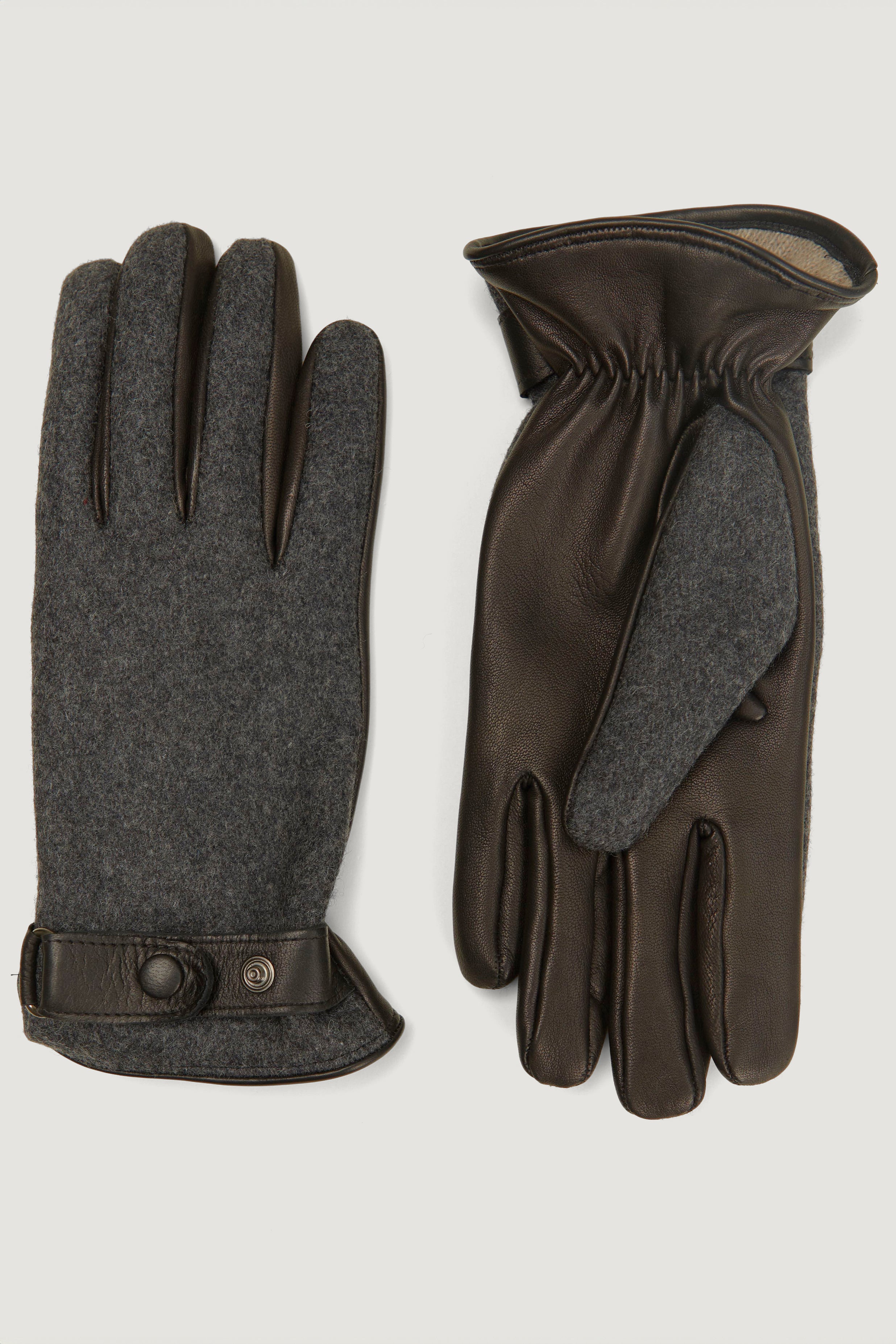 Aberso gloves in charcoal