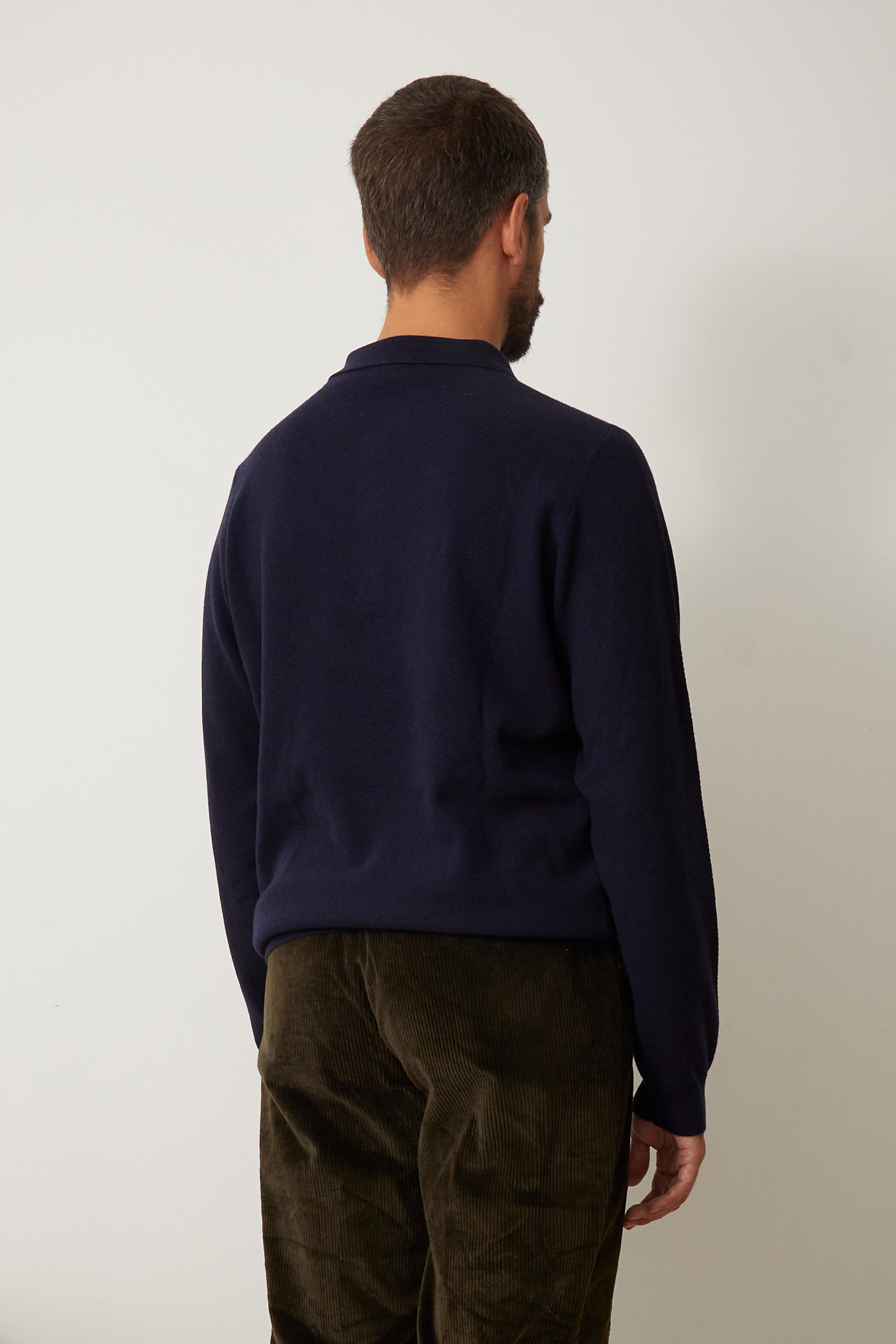 Navy Blue Padova Knit Polo