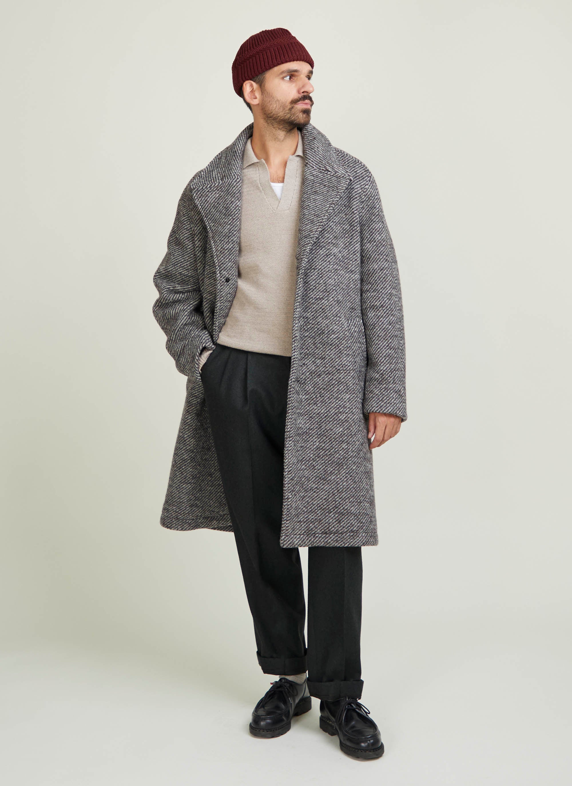 Manteau bonnegueule sale