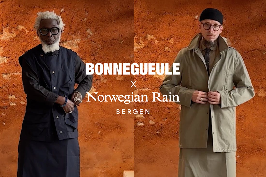 Raincoat, gilet, tablier de pluie : l’élégance contre les éléments, en collab' avec Norwegian Rain