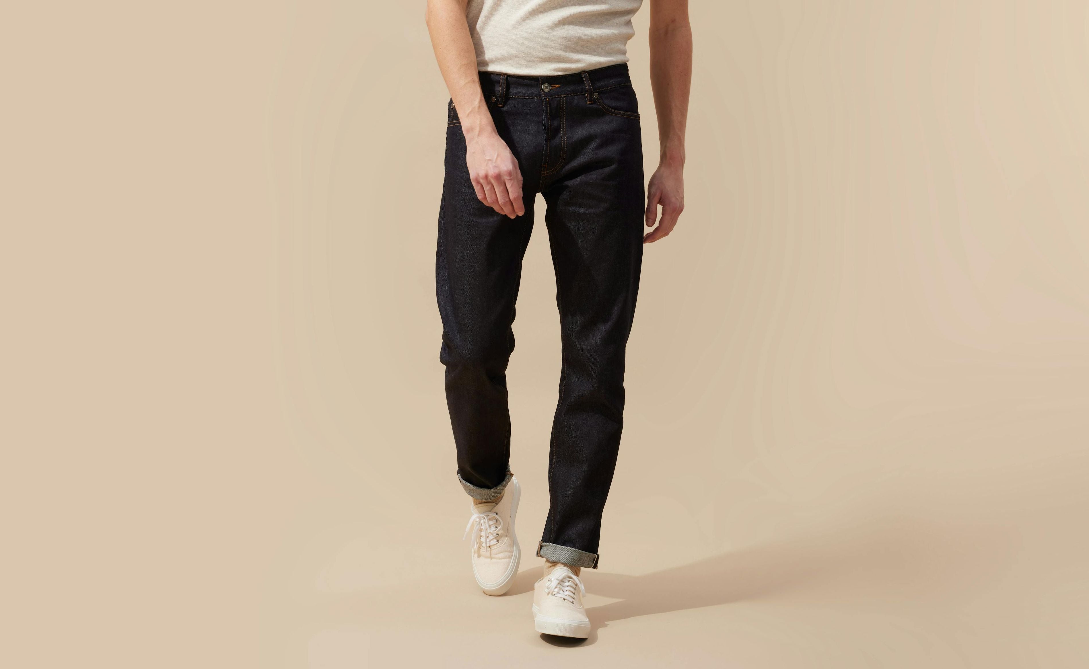 Notre jean brut en toile selvedge Alberto