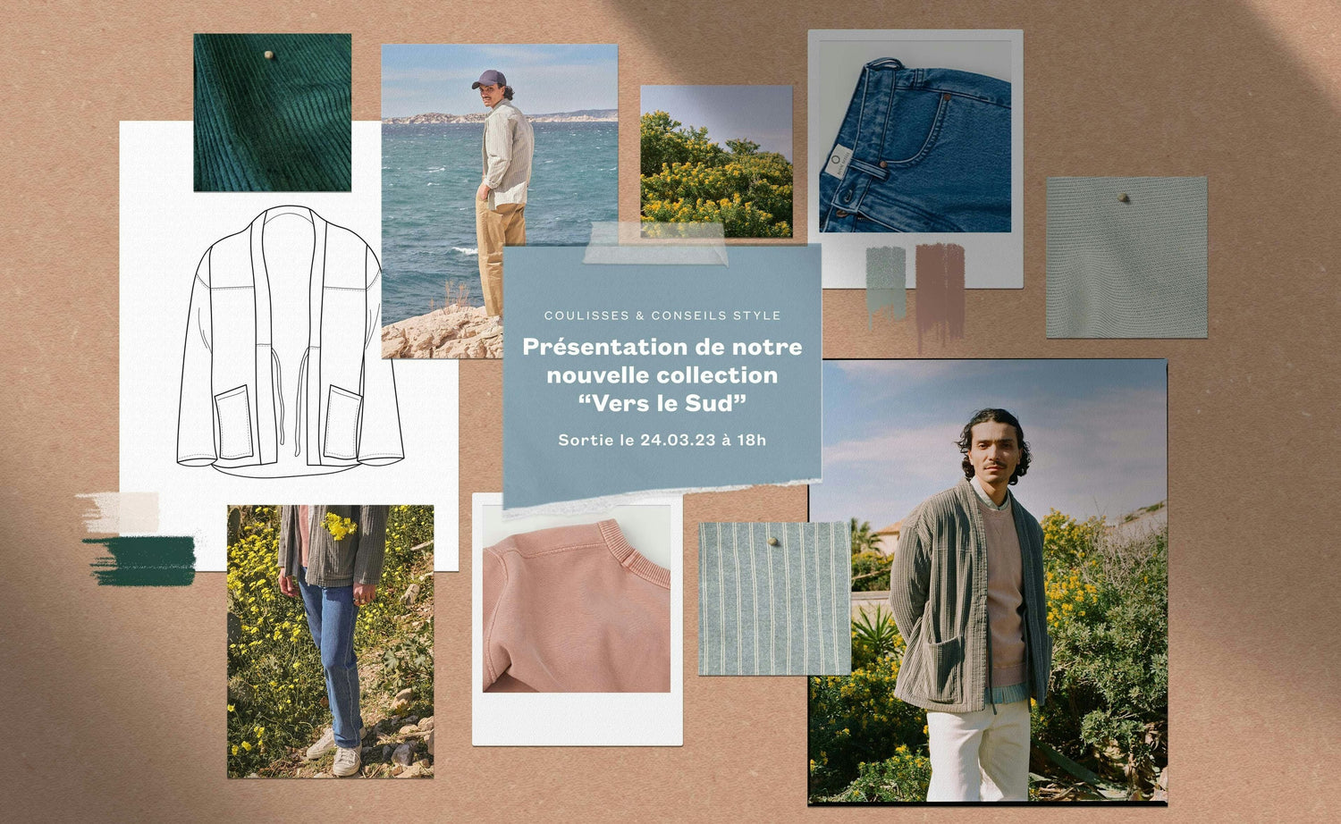 "Vers le Sud" : présentation de notre nouvelle collection homme