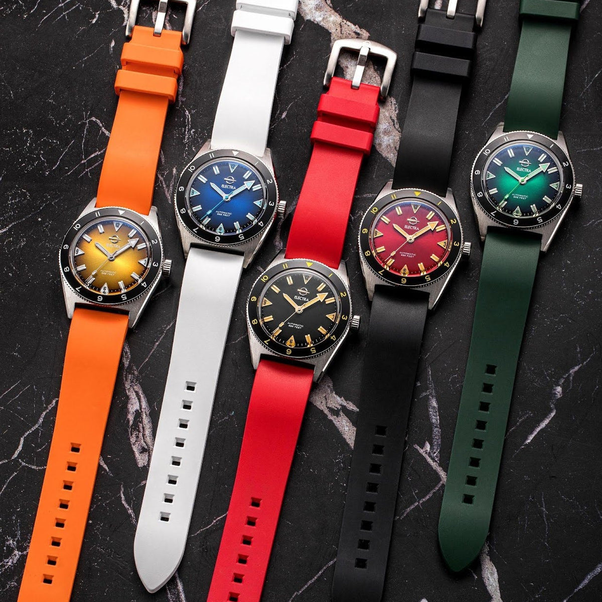 Montre Electra Automatic 200M Junior Plongée - Mouvement ETA 2671, Occasion, Plongeuse Automatique