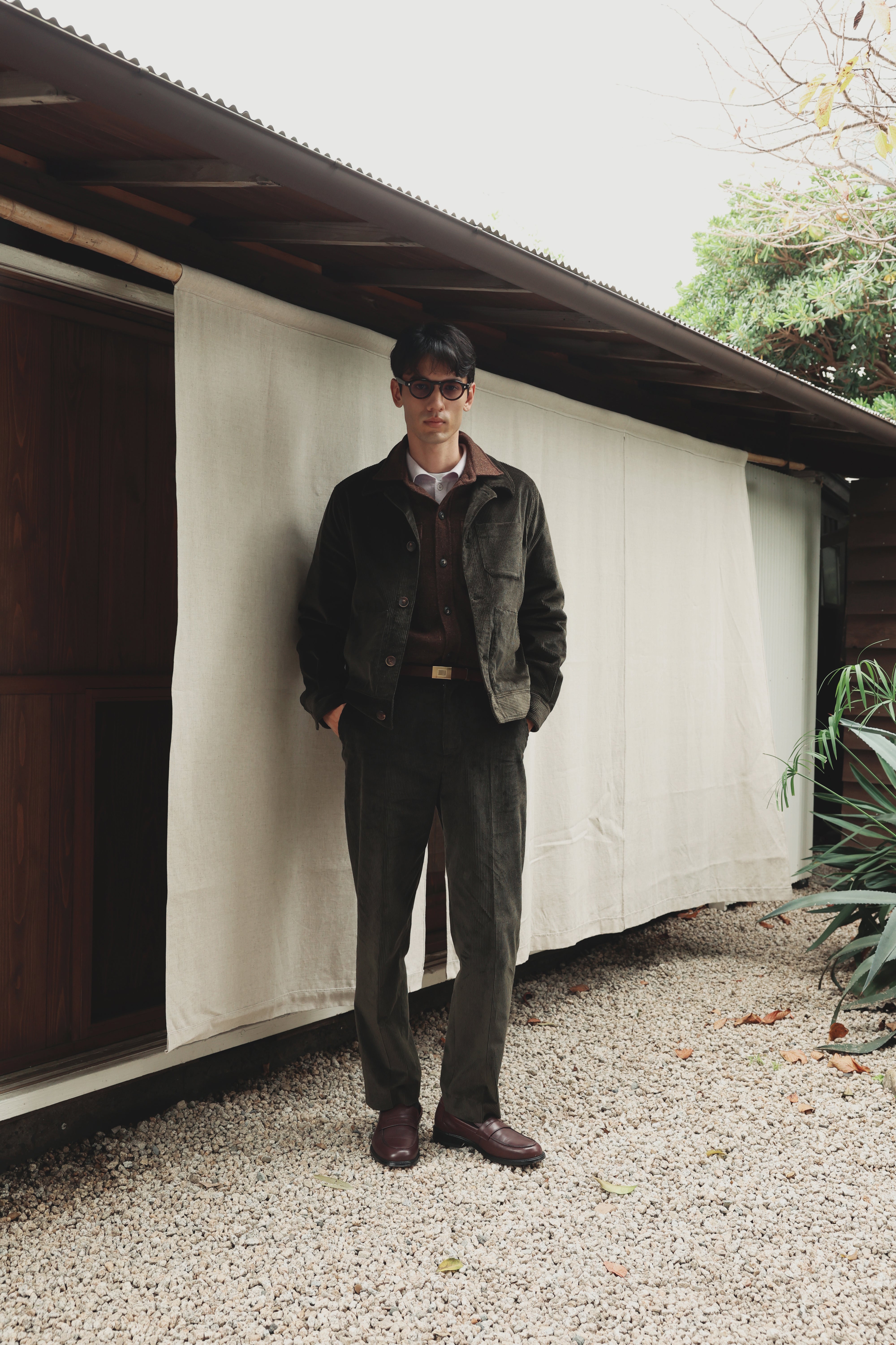 Bergame Dark Green Corduroy Suit 