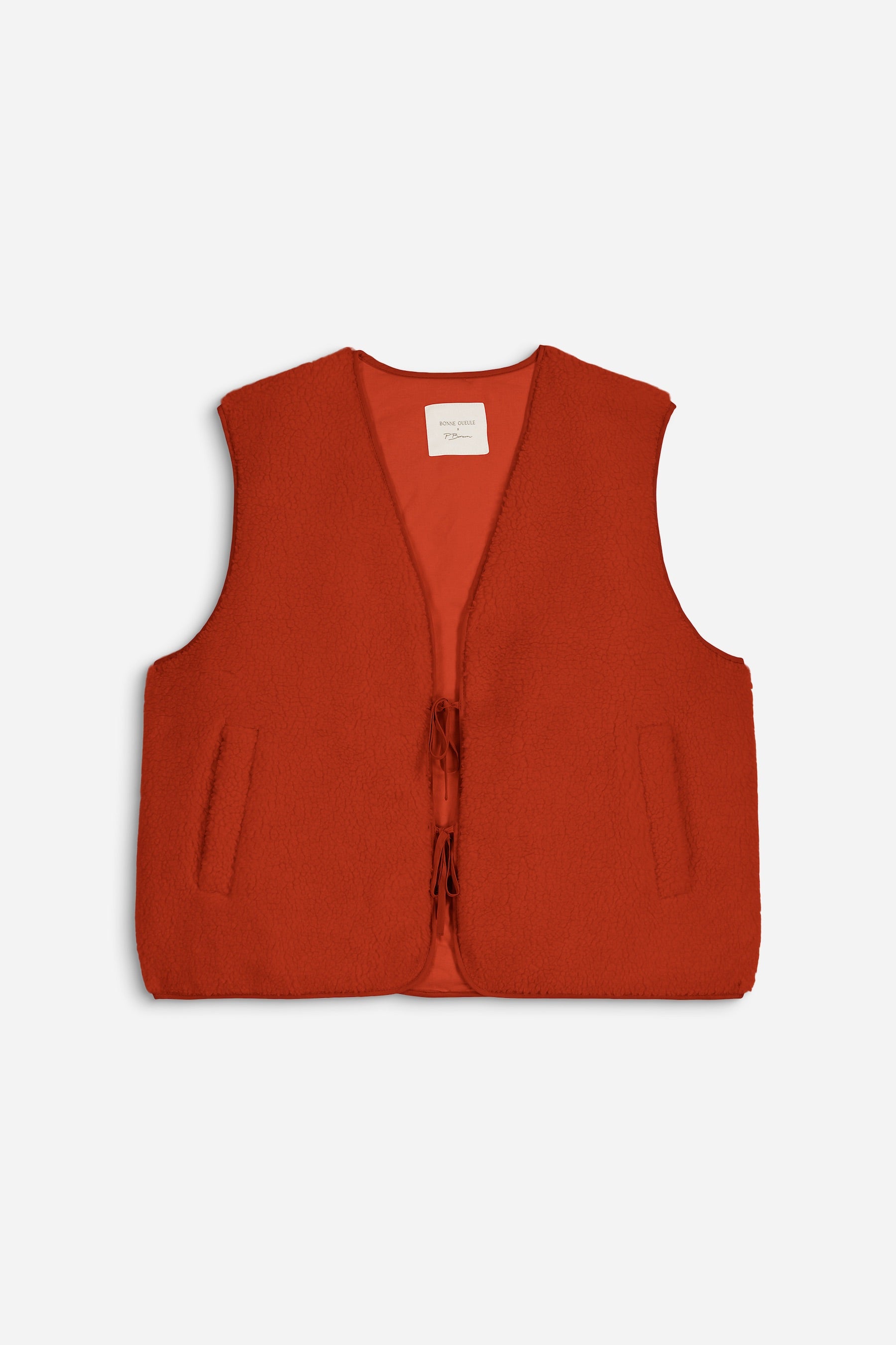 Manarola sleeveless vest in orange