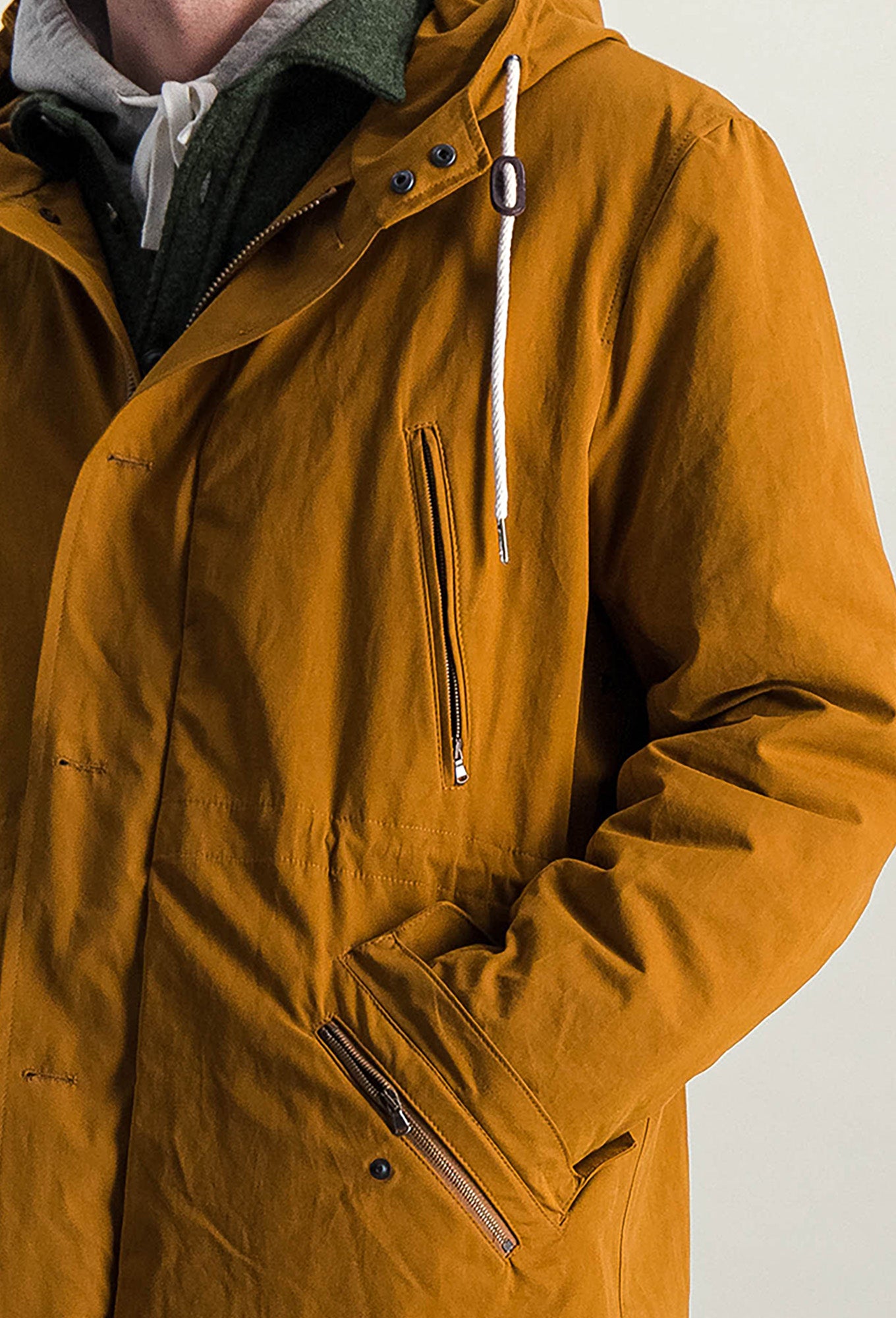 Nusco parka in cognac