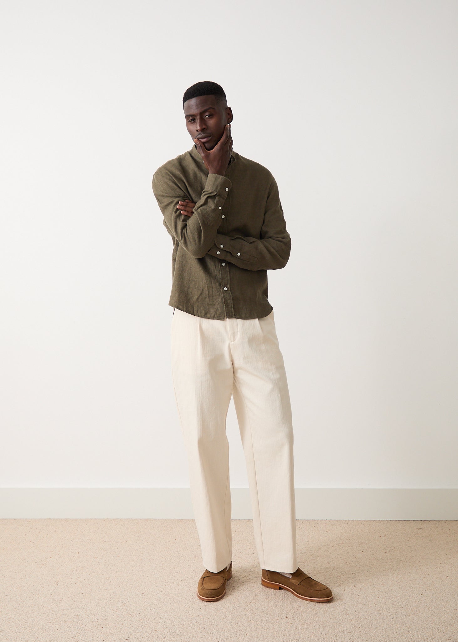 Arles shirt in khaki