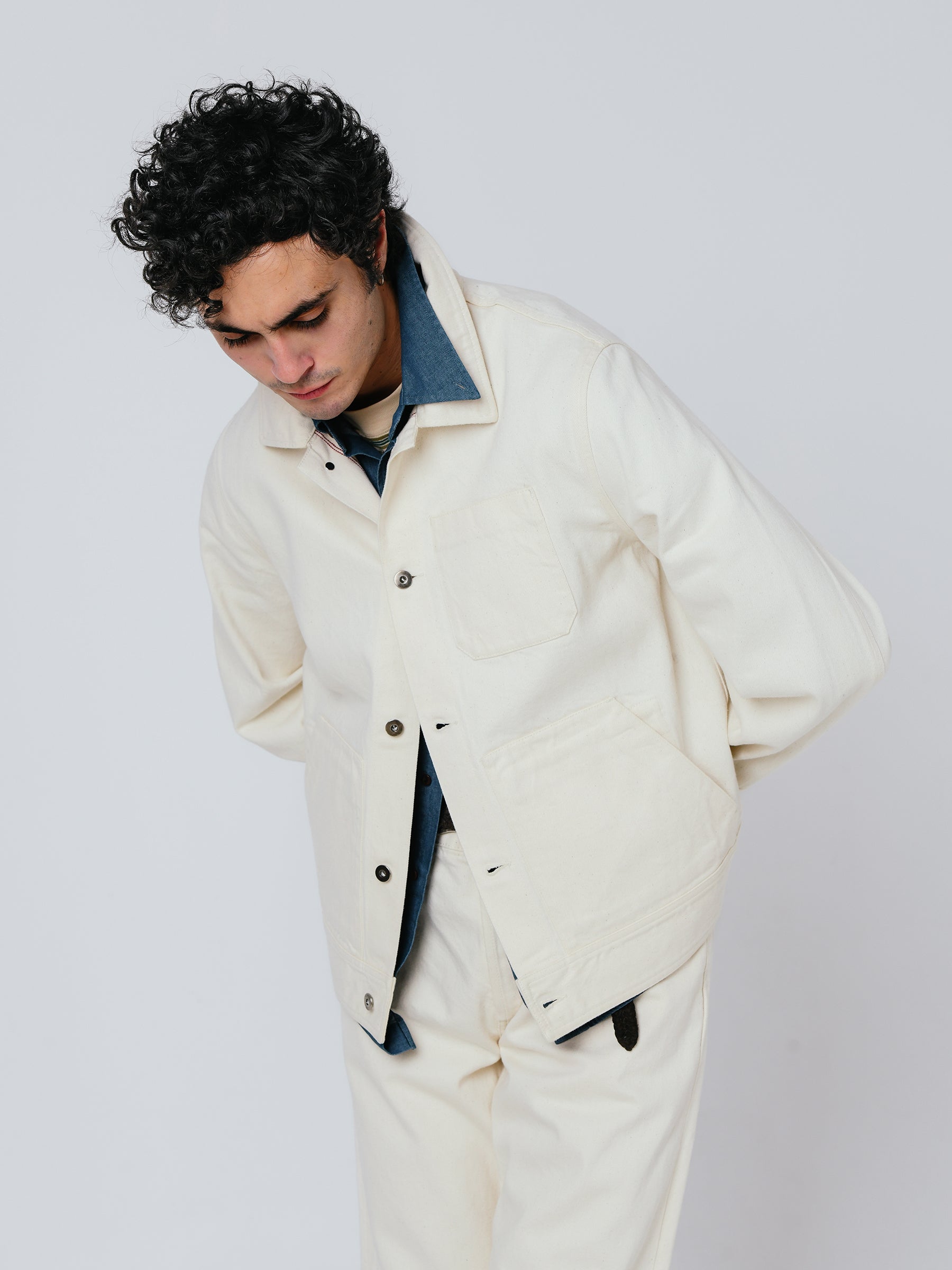 Bergame jacket in ecru