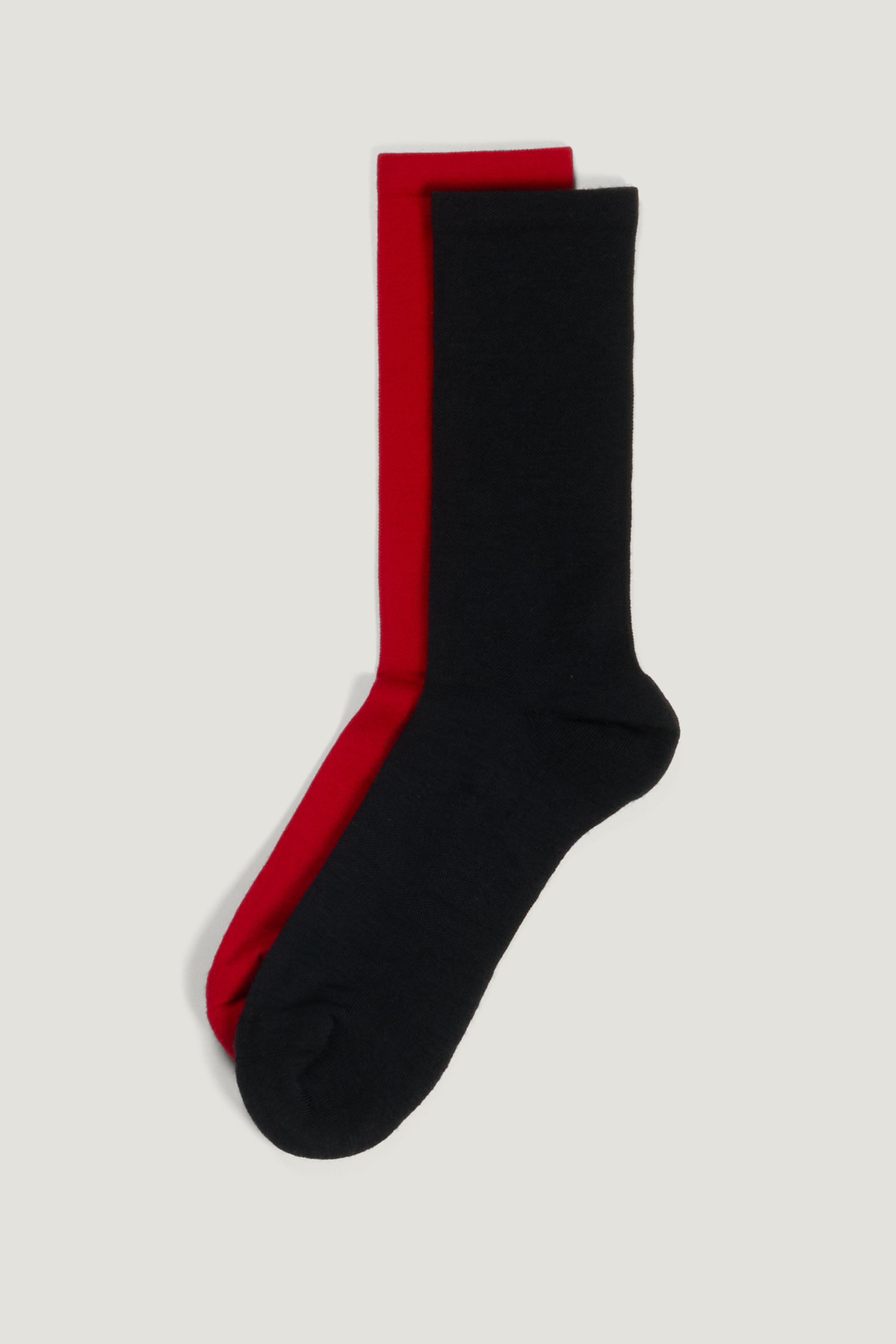 Duo chaussettes Felix bleu et rouge