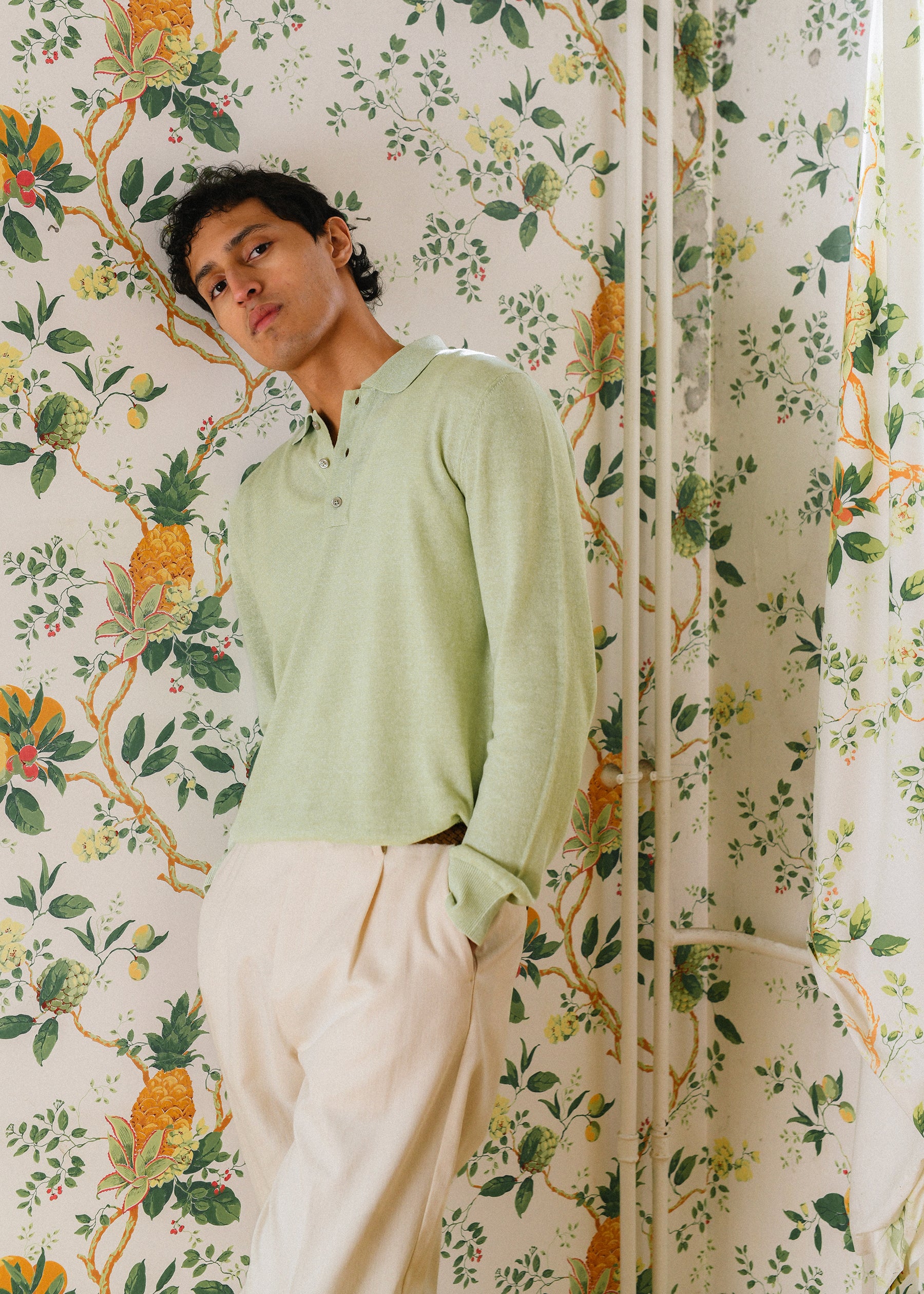 Pull Padova vert pastel