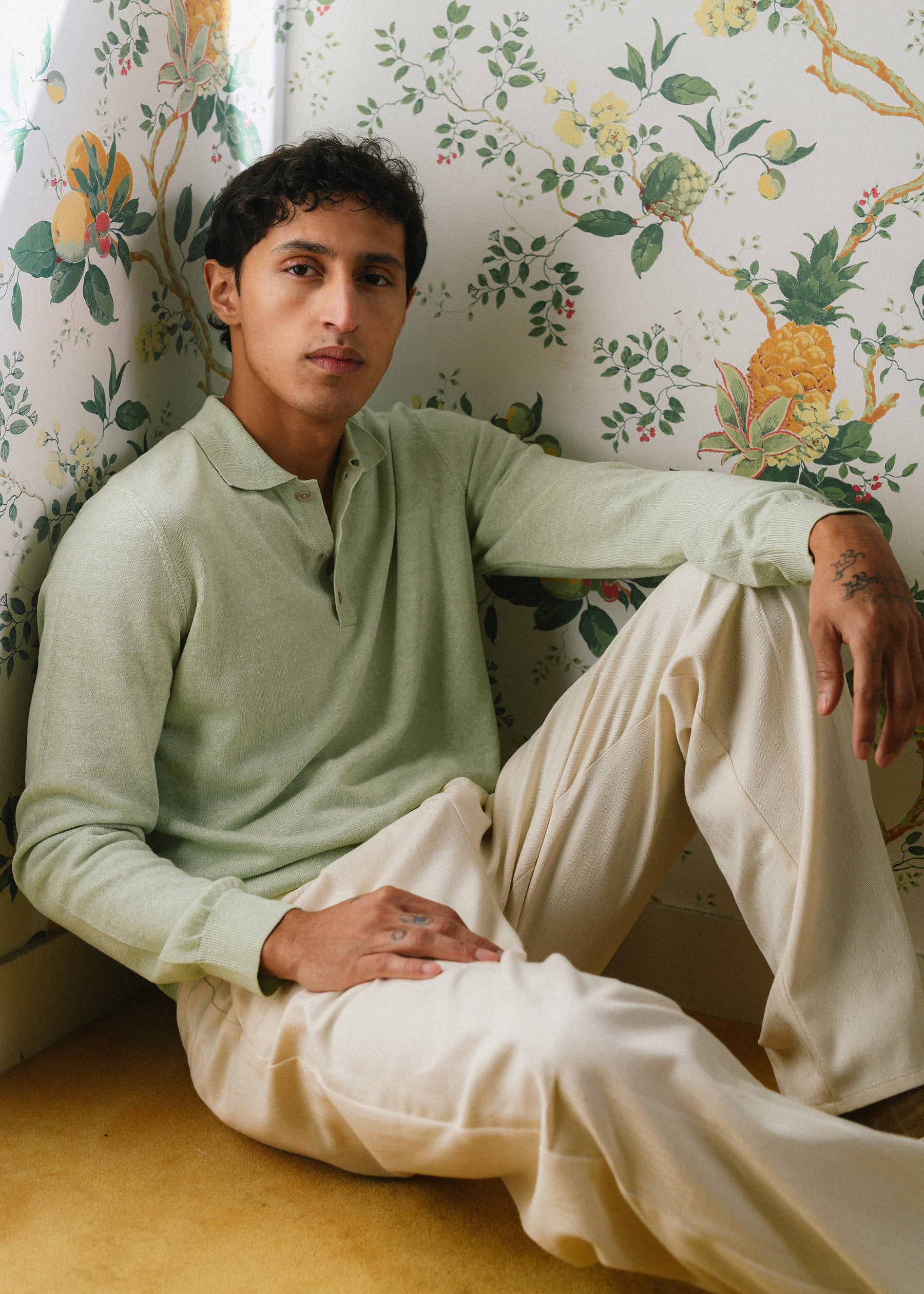 Pull Padova vert pastel