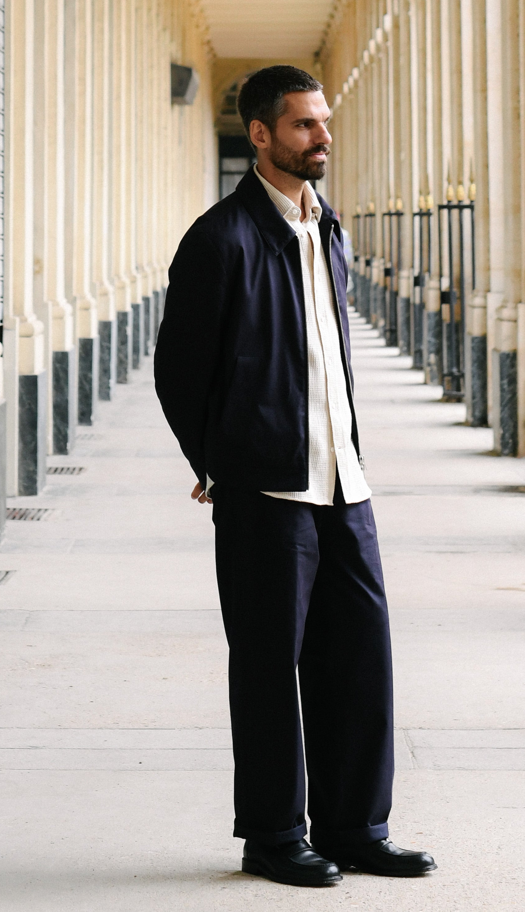 Blouson bonnegueule sale